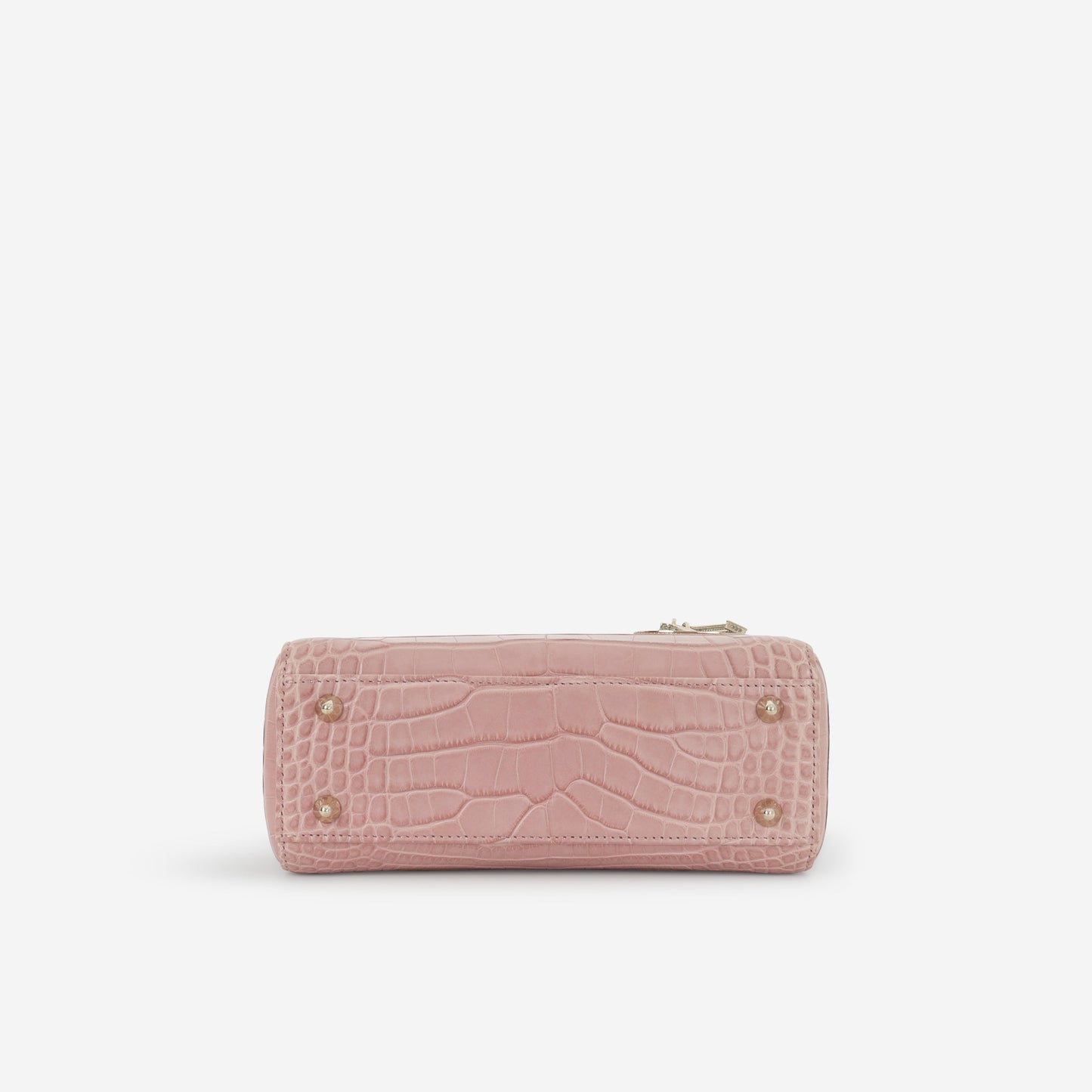 Dior Small Lady Dior - Blush Alligator With Strass | Champagne Gold Hardware