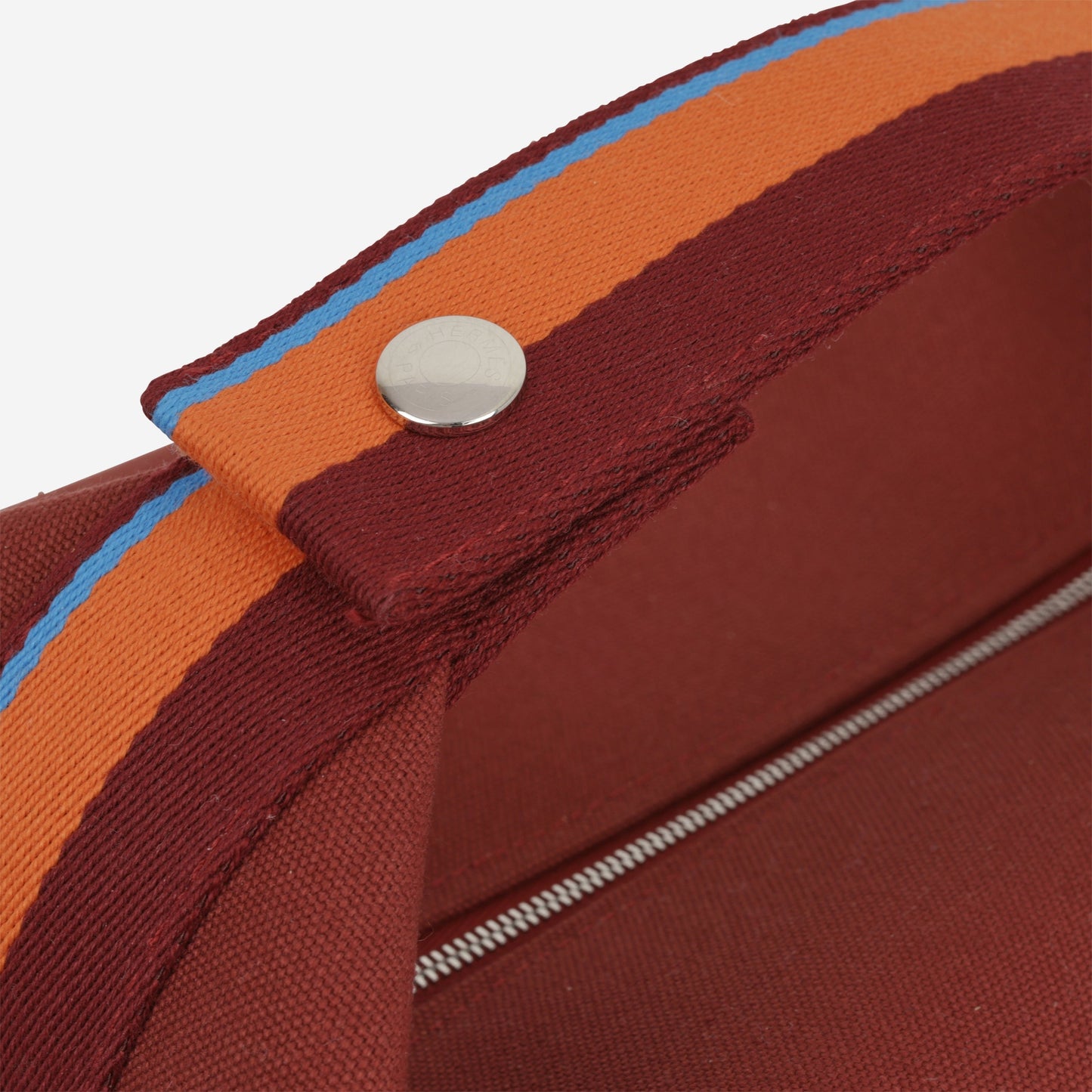 Hermès Bride-A-Brac Pavillion GM - Rouge H Canvas | Palladium Hardware
