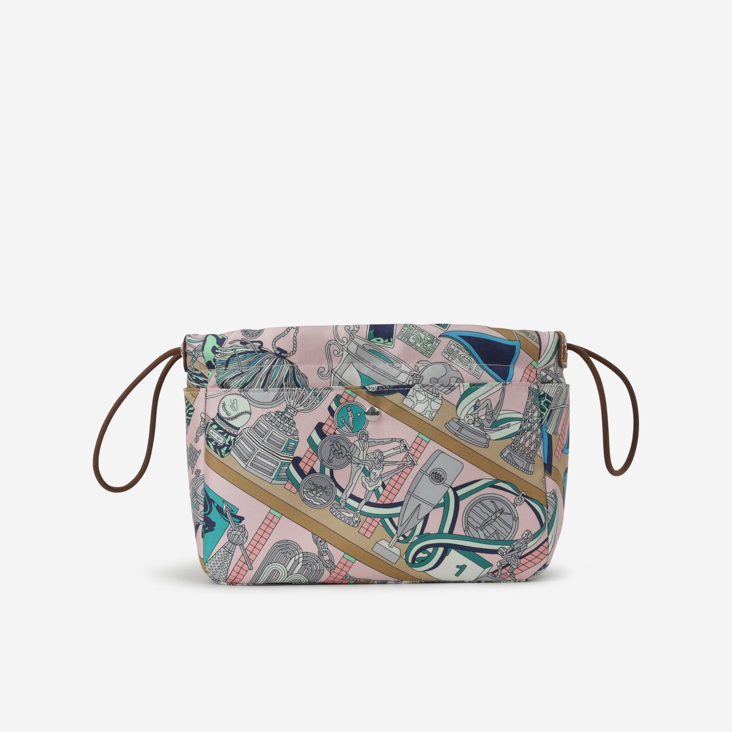 Hermès Fourbi 20 Les Trophees - Rose Darling / Gris Mouette / Fauve | Palladium Hardware