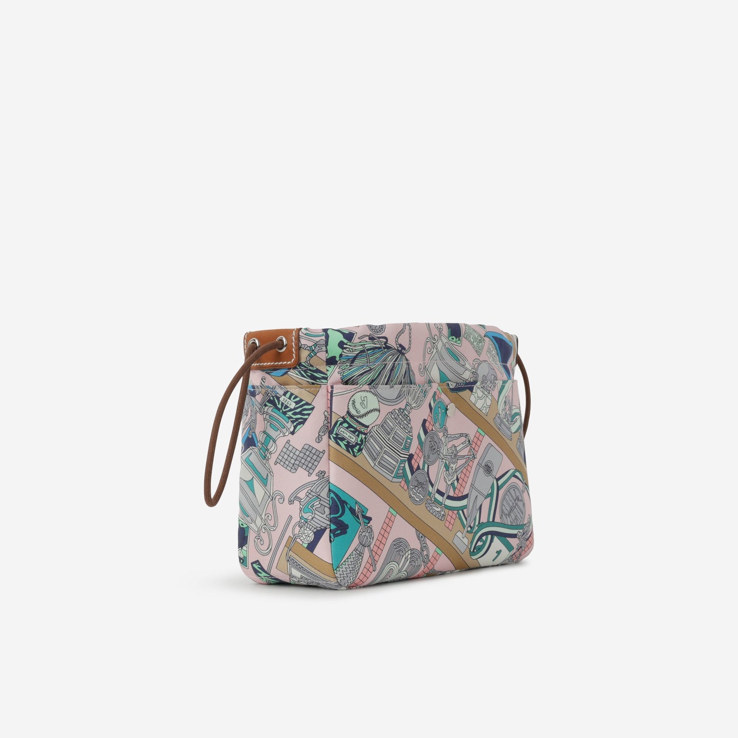 Hermès Fourbi 20 Les Trophees - Rose Darling / Gris Mouette / Fauve | Palladium Hardware