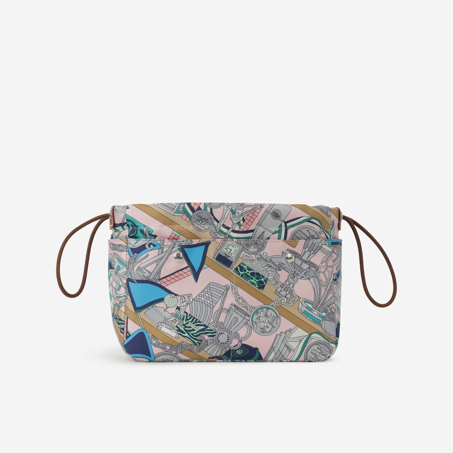 Hermès Fourbi 20 Les Trophees - Rose Darling / Gris Mouette / Fauve | Palladium Hardware
