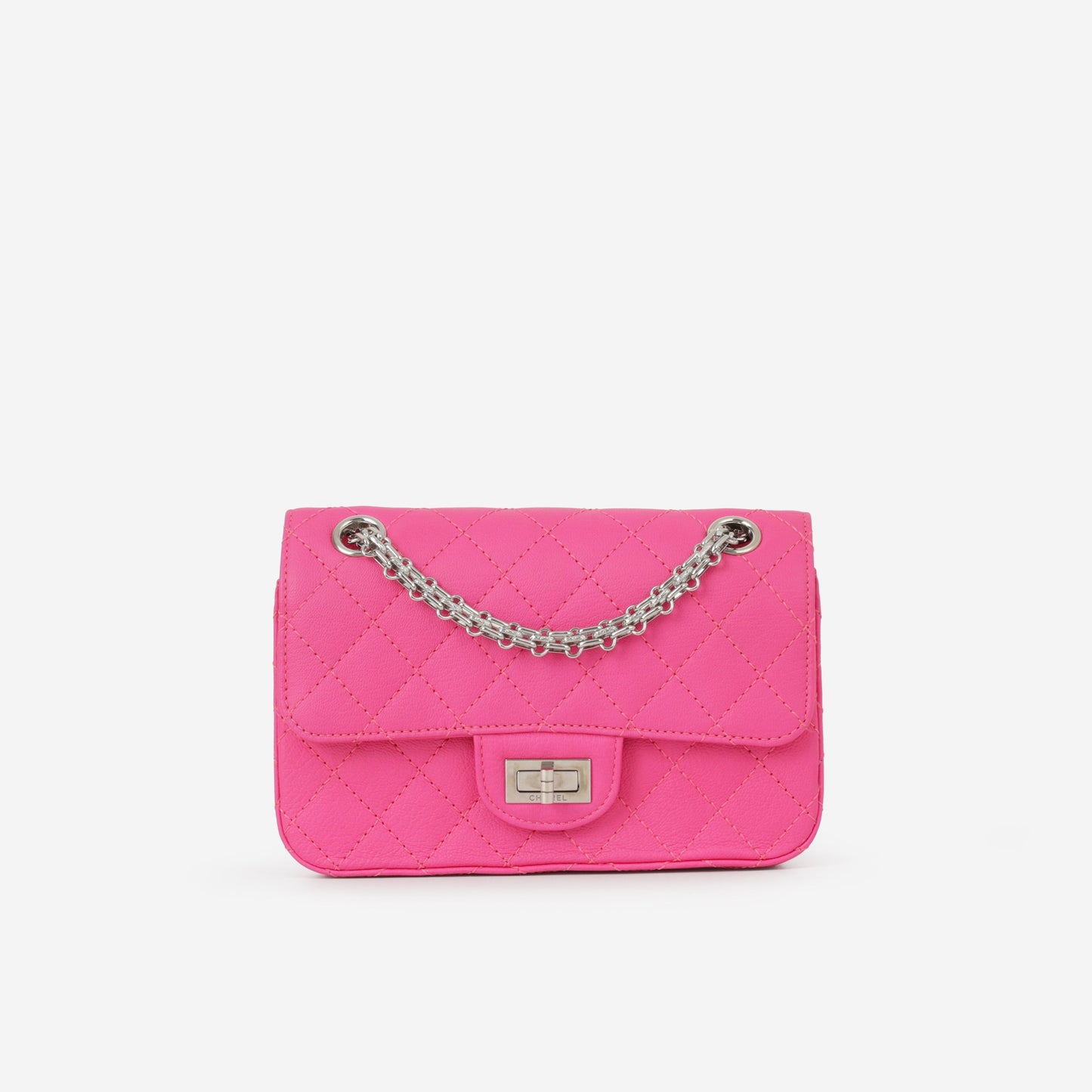 Chanel Mini 2.55 Reissue 224 - Pink Goatskin | Silver Hardware