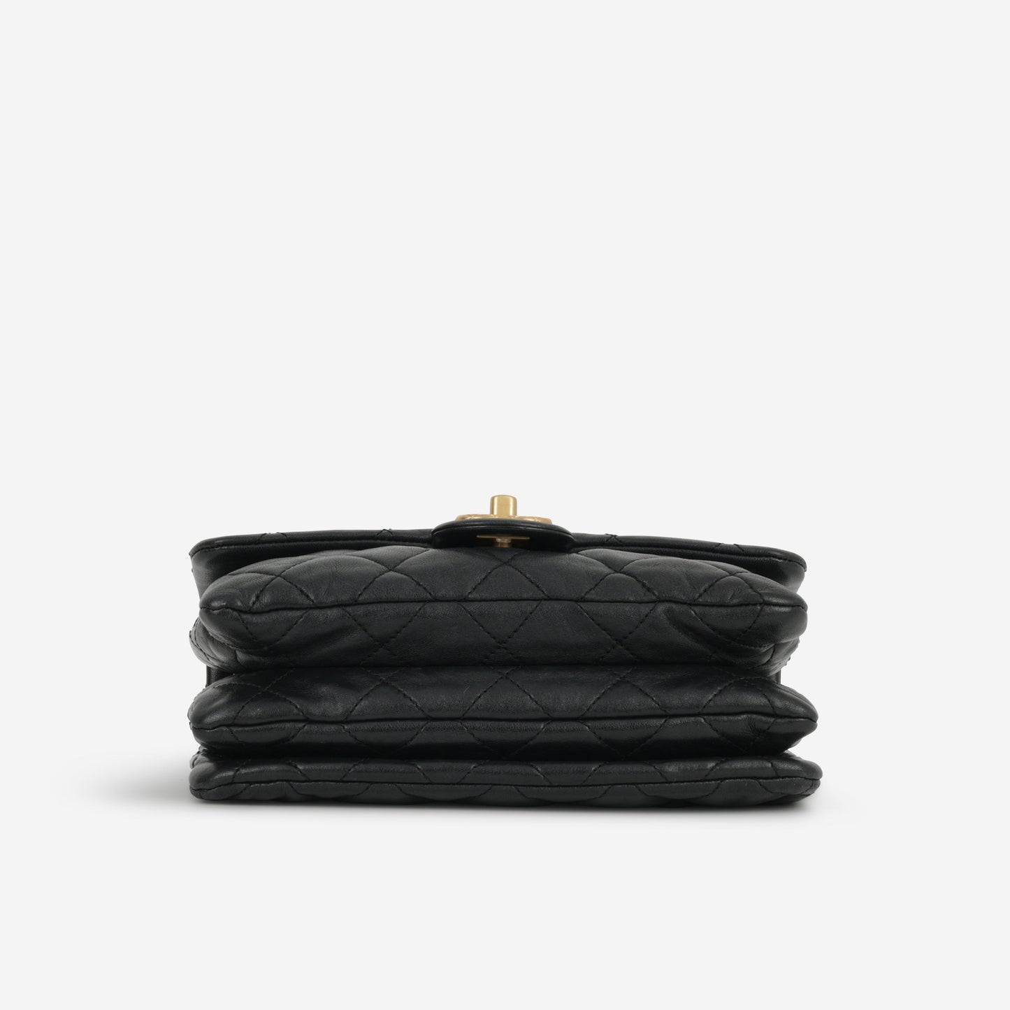 Chanel Small All Slide Adjustable Chain Flap - Black Lambskin | Gold Hardware