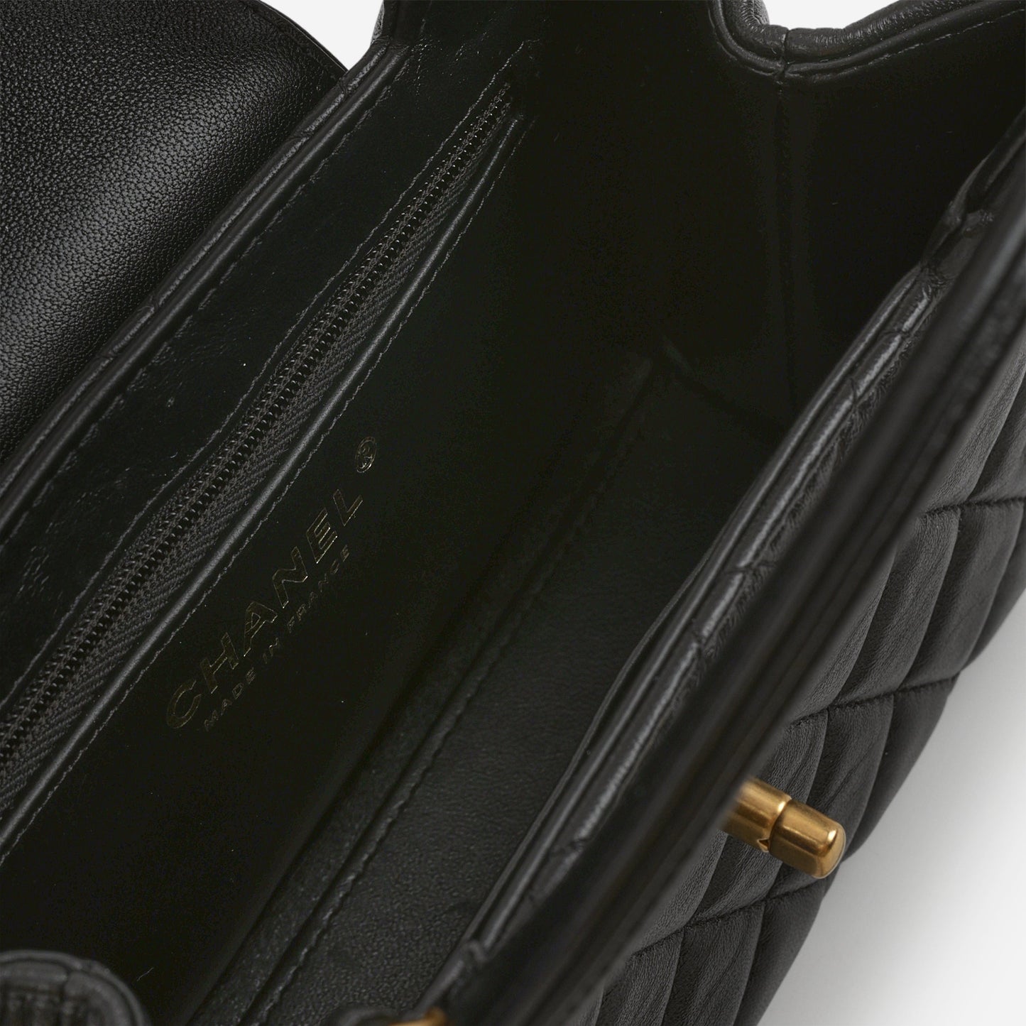 Chanel Small Kelly Re-Edition - Black Lambskin | Gold Hardware