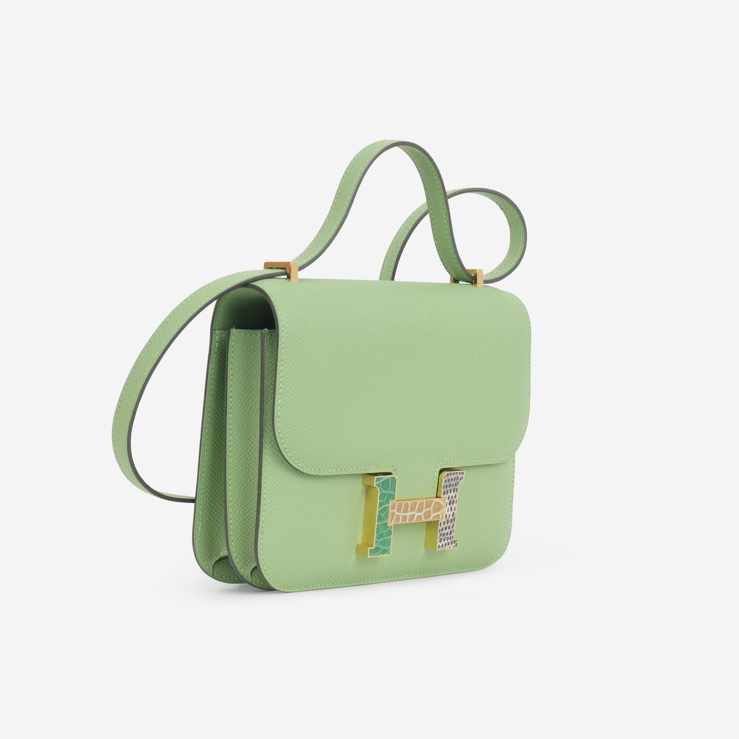 Hermès Constance 18 - Vert Crique Epsom / Alligator / Lizard | Gold Hardware