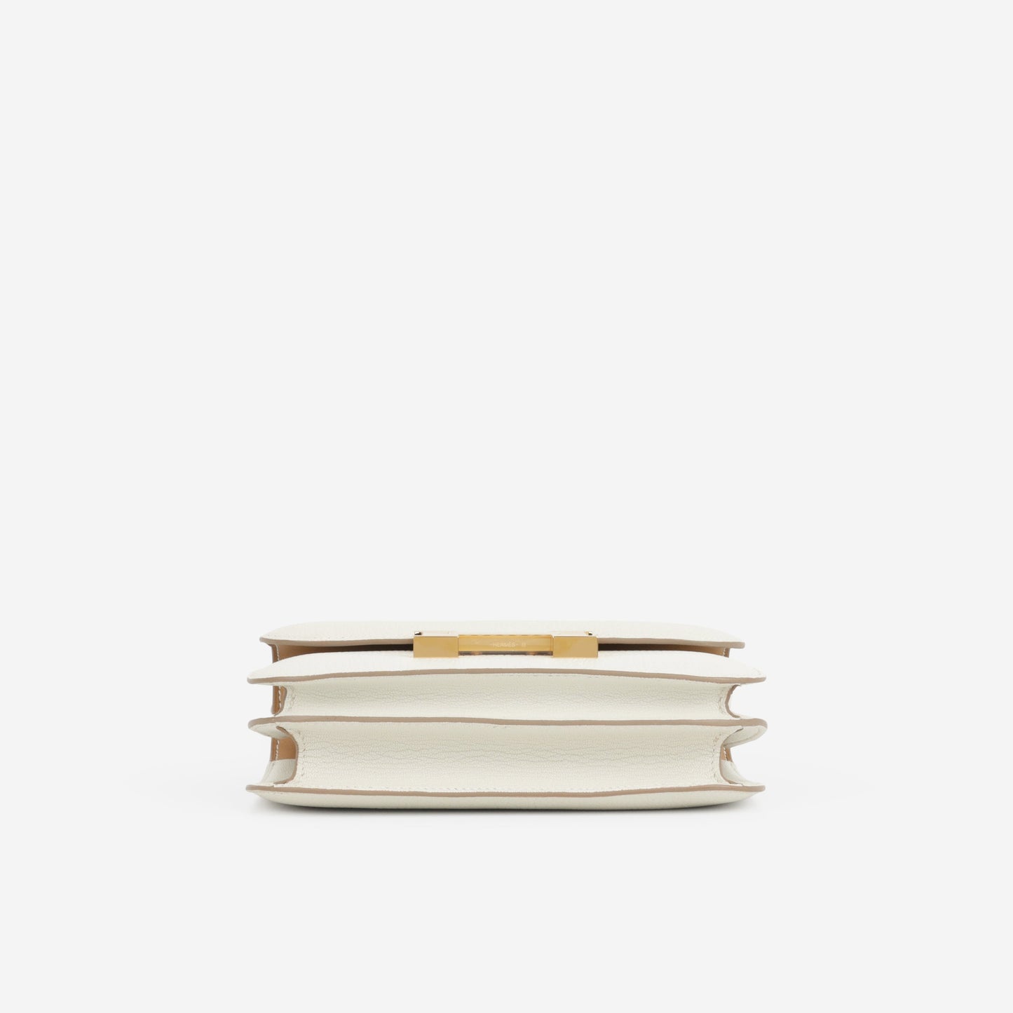 Hermès Verso Constance 18 - Mushroom Chevre Mysore / Biscuit Interior | Gold Hardware