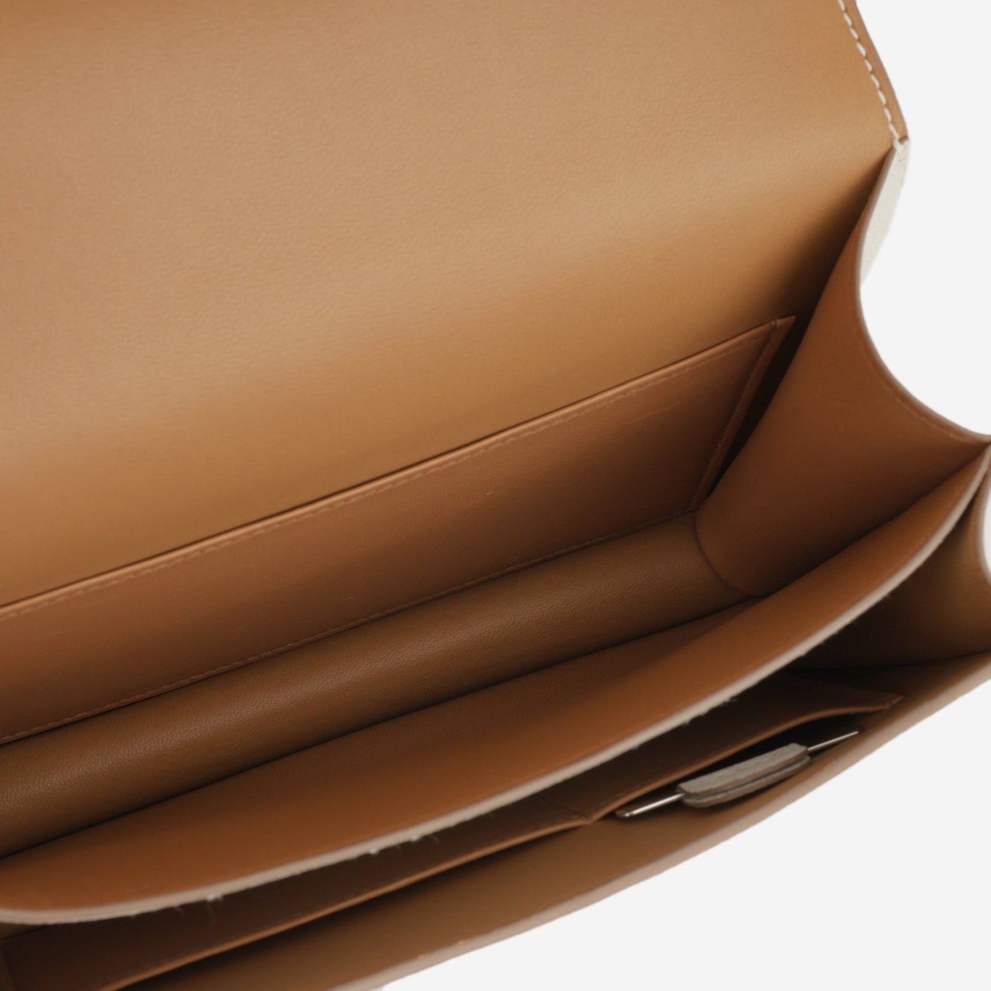 Hermès Verso Constance 18 - Mushroom Chevre Mysore / Biscuit Interior | Gold Hardware