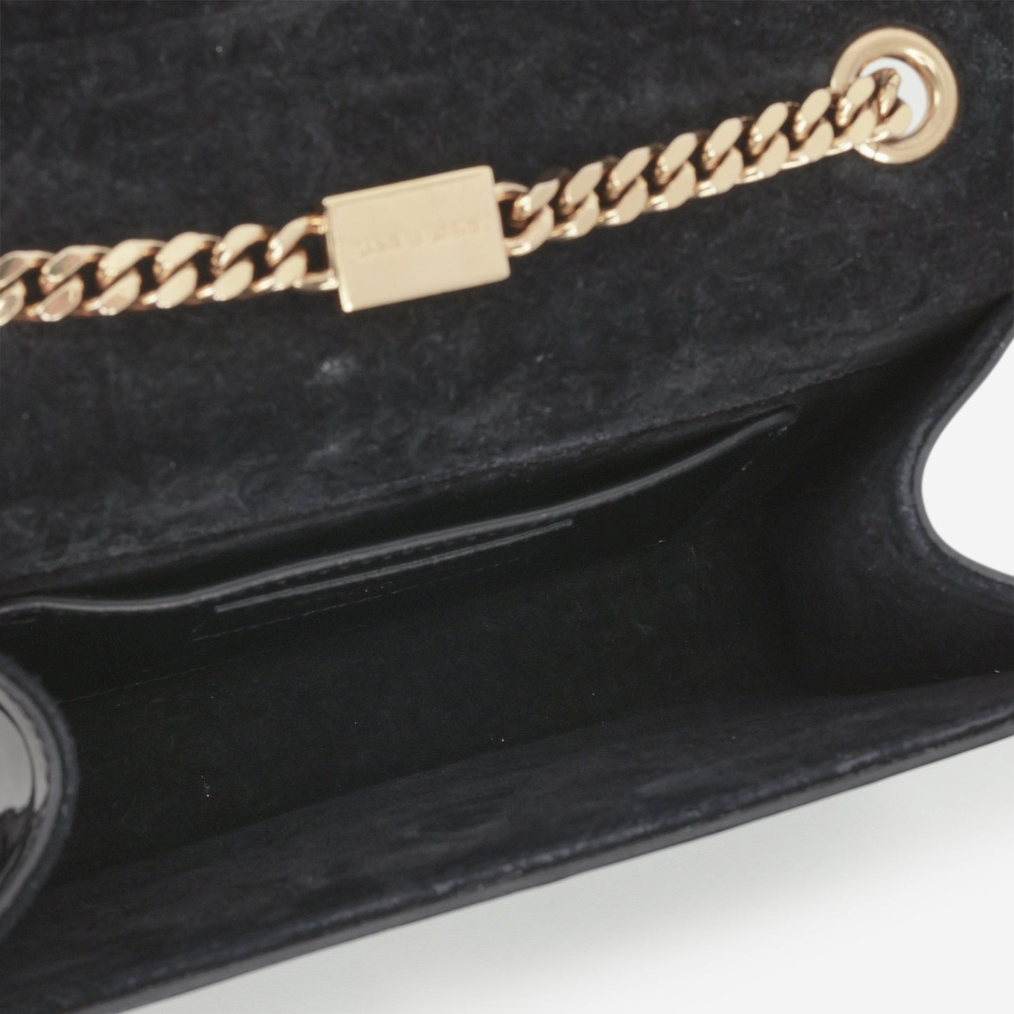 Saint Laurent Mini Kate Tassel - Black Patent | Gold Hardware