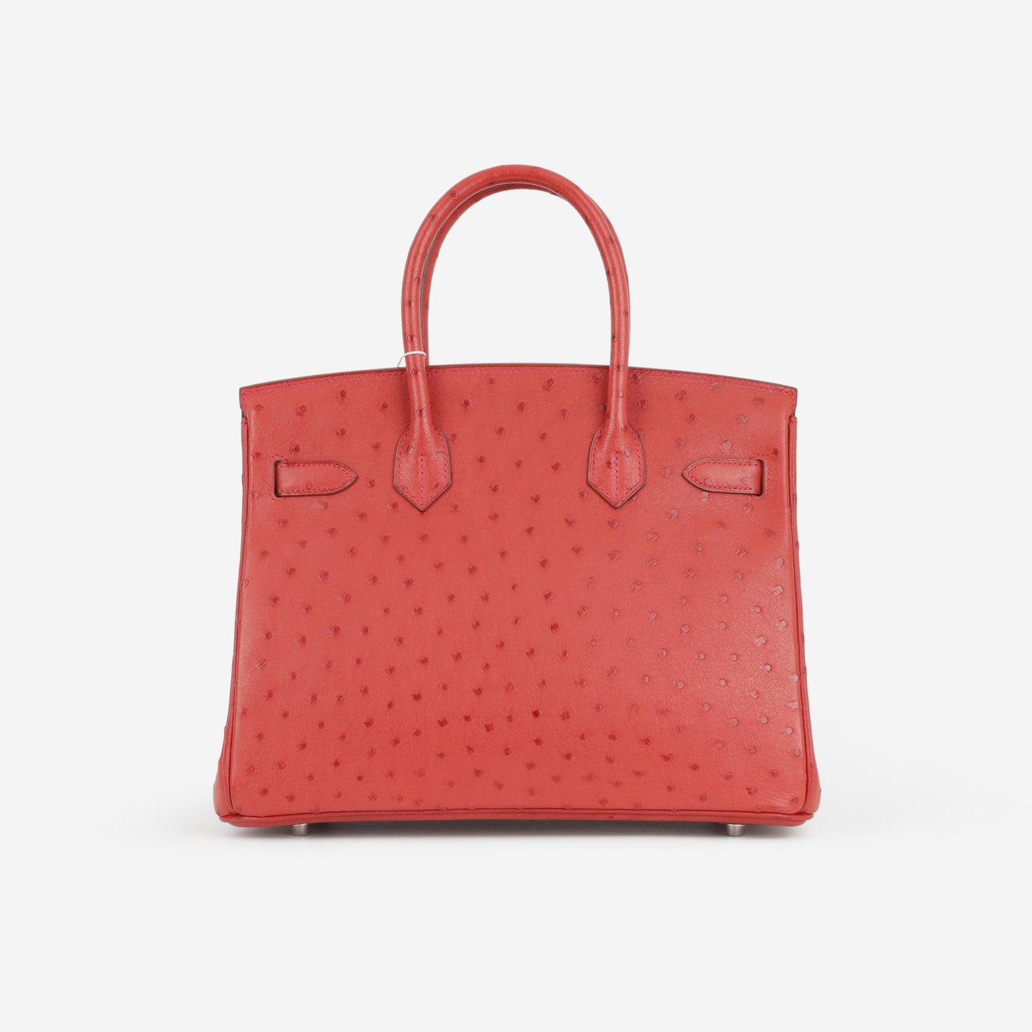 Hermès Birkin 30 - Rouge Vif Ostrich | Palladium Hardware