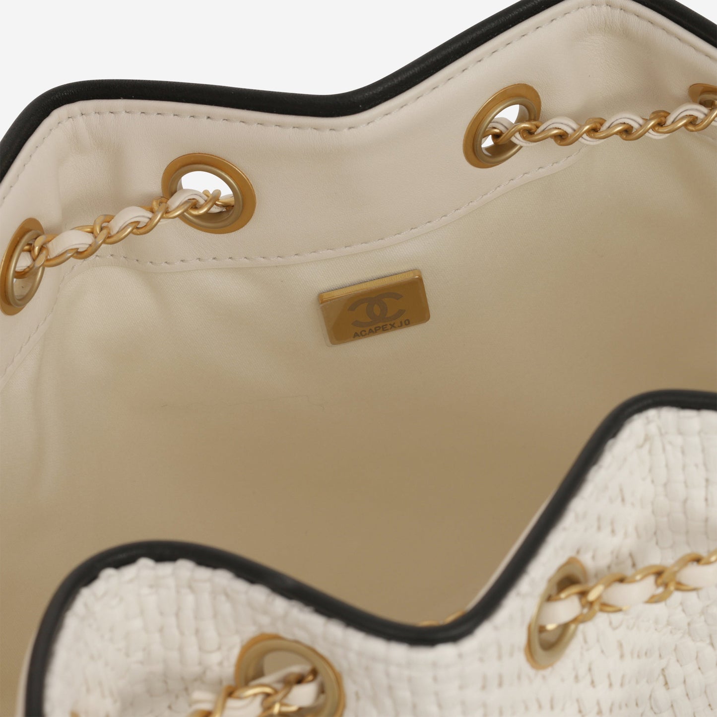Chanel Small 25 Hobo - White Braided Raffia | Gold Hardware