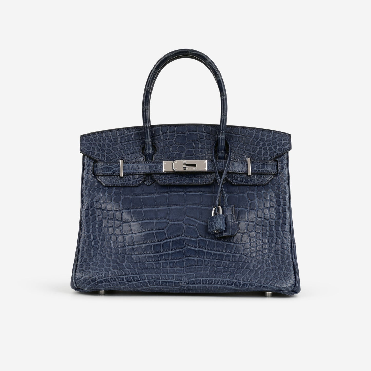 Hermès Birkin 30 - Bleu De Malte Alligator | Palladium Hardware