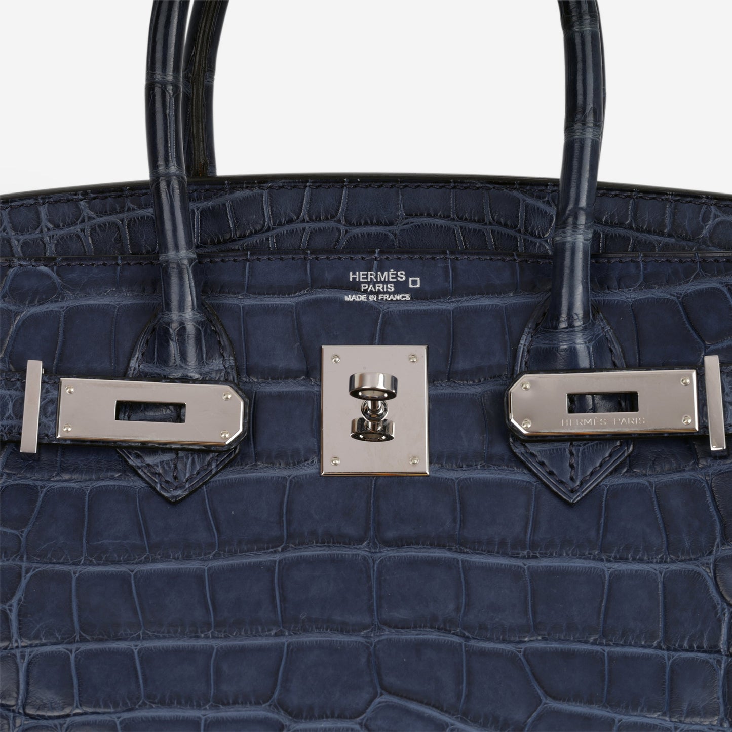 Hermès Birkin 30 - Bleu De Malte Alligator | Palladium Hardware