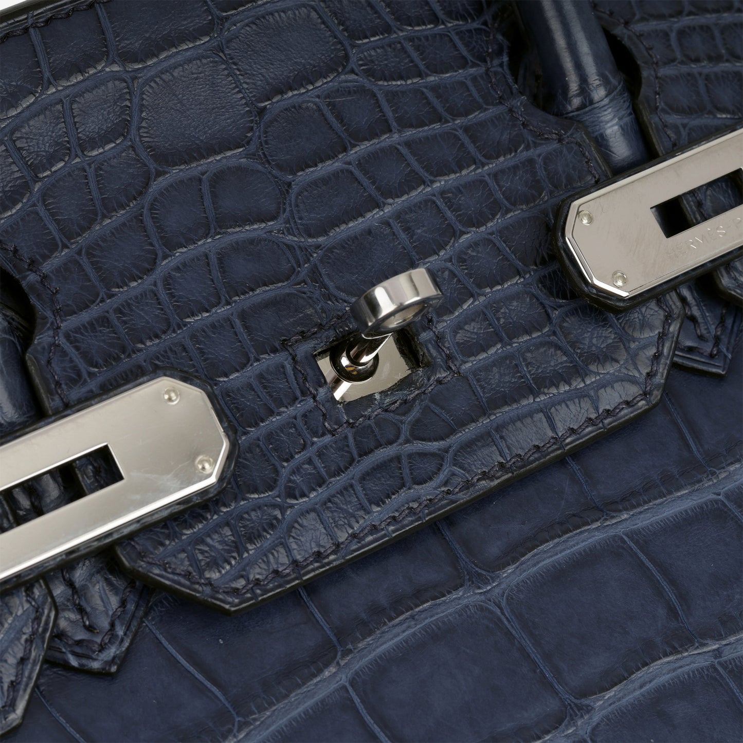 Hermès Birkin 30 - Bleu De Malte Alligator | Palladium Hardware