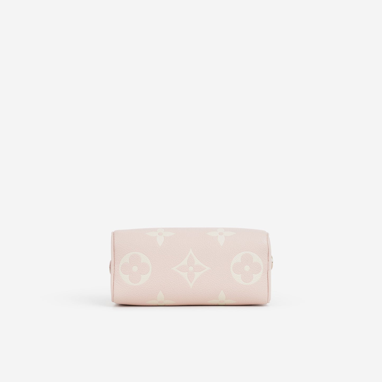 Louis Vuitton Nano Speedy Bandouliere - Rose / White Quartz Empreinte | Gold Hardware