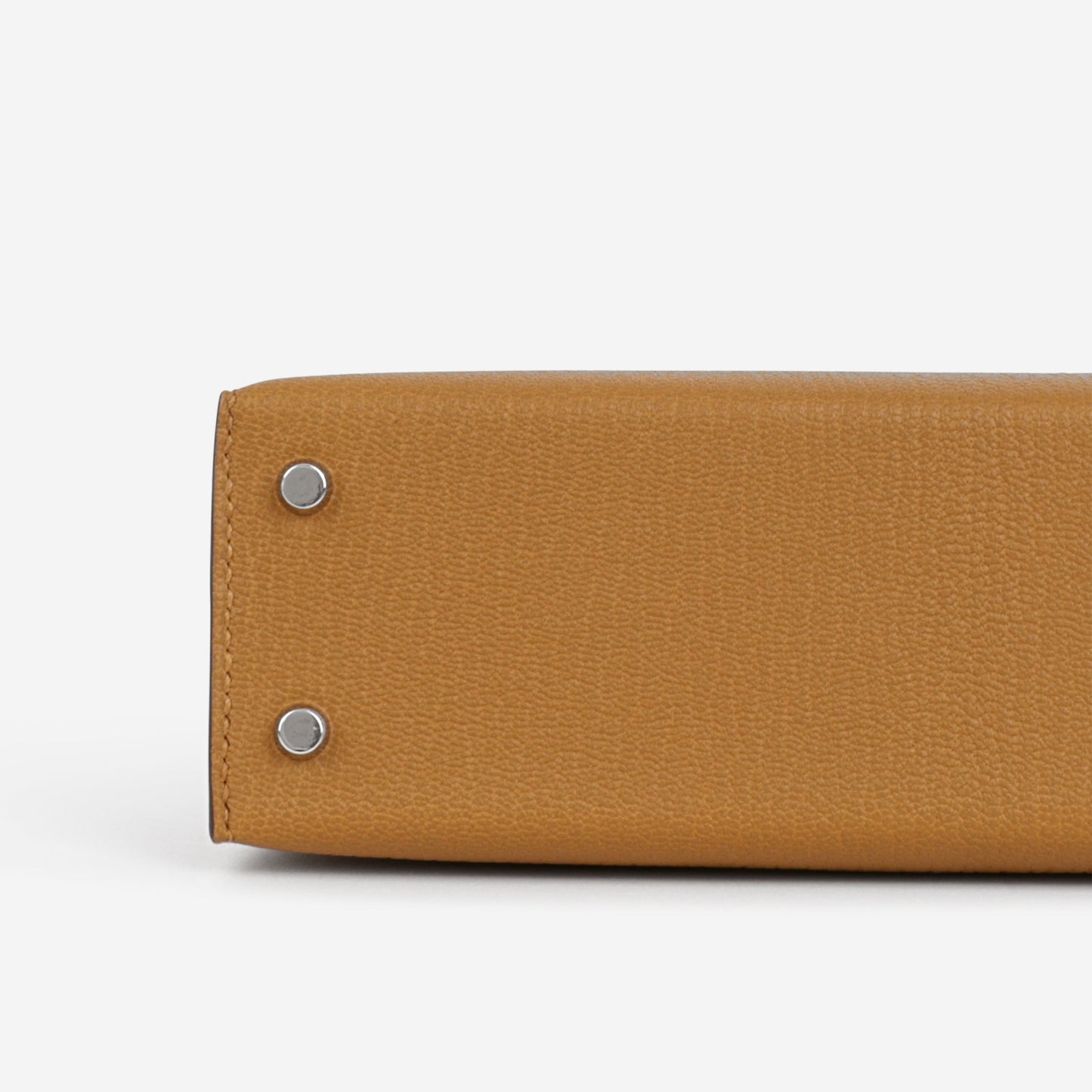 Hermès Verso Mini Kelly - Caramel Chevre / Cacao Interior | Palladium Hardware