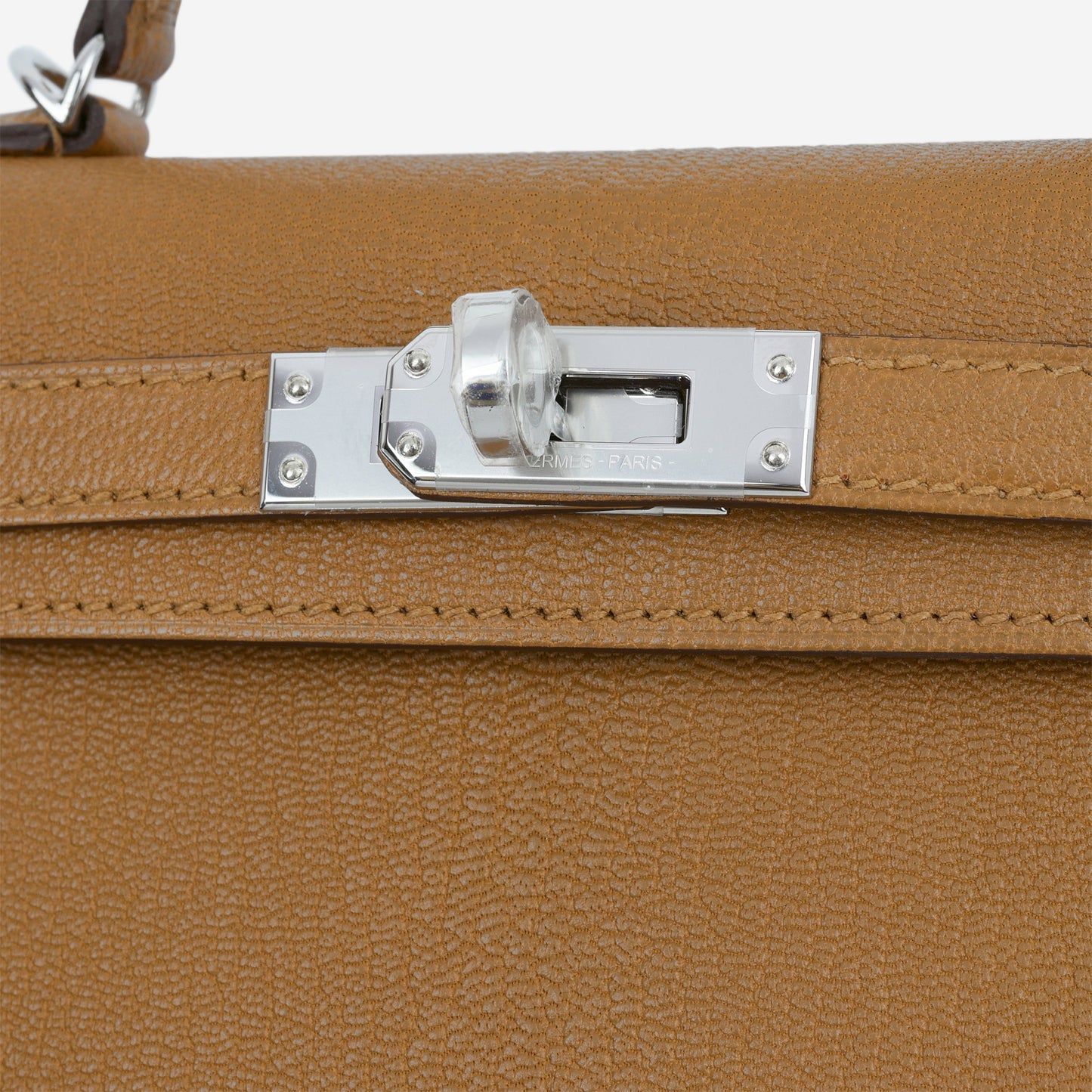 Hermès Verso Mini Kelly - Caramel Chevre / Cacao Interior | Palladium Hardware