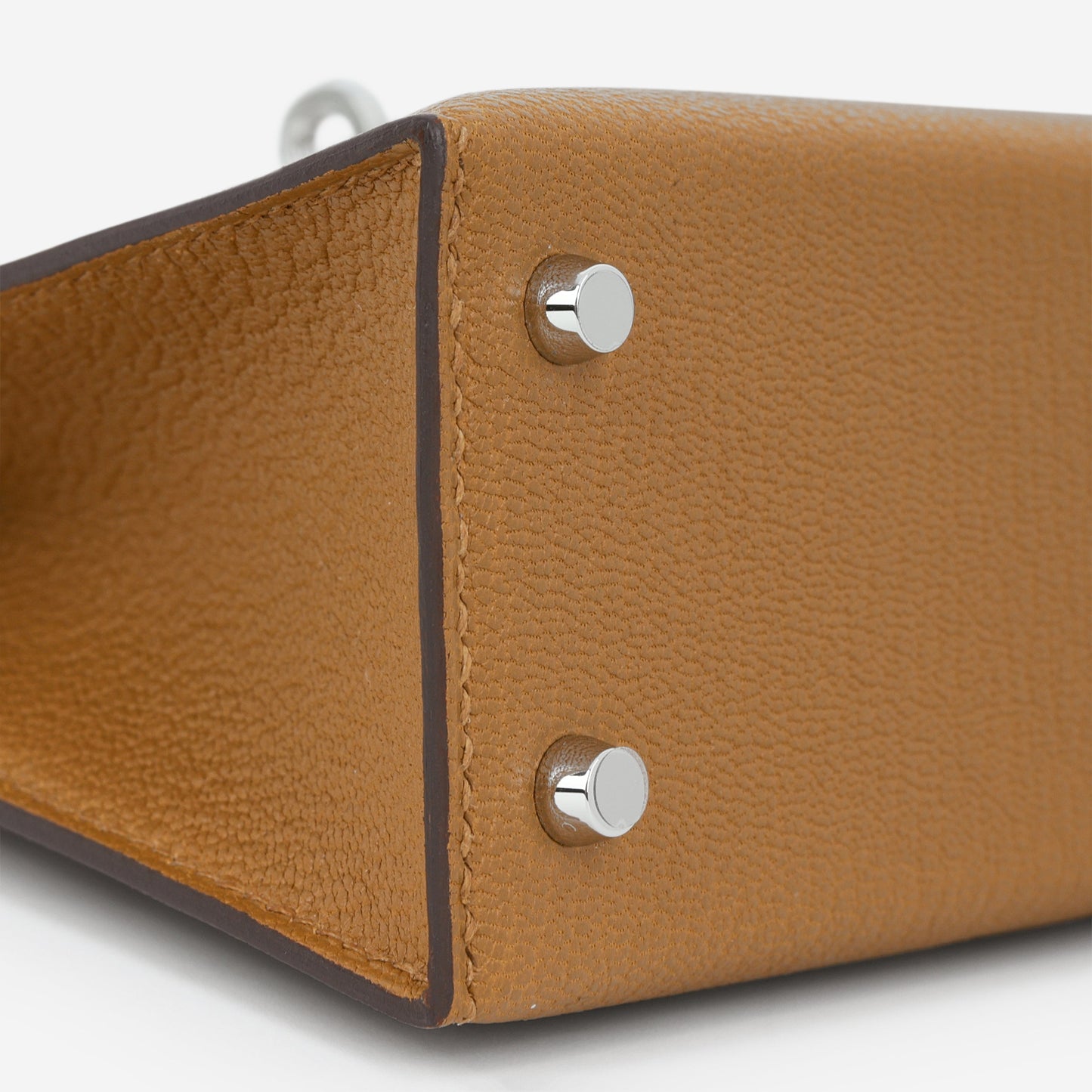Hermès Verso Mini Kelly - Caramel Chevre / Cacao Interior | Palladium Hardware