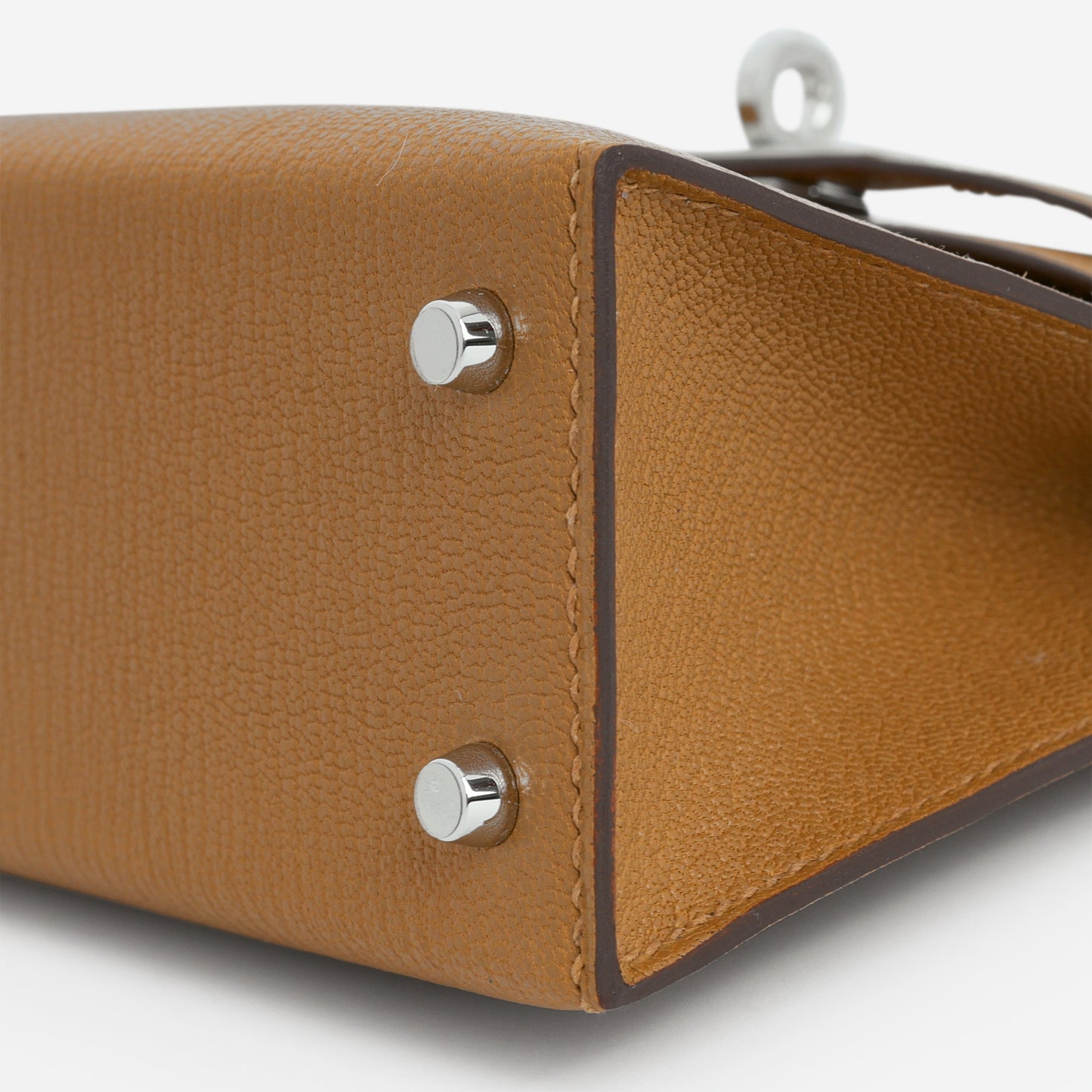 Hermès Verso Mini Kelly - Caramel Chevre / Cacao Interior | Palladium Hardware