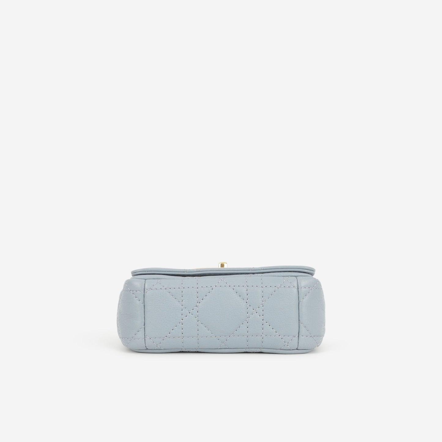 Dior Micro Caro Bag - Stone Grey Calfskin | Gold Hardware