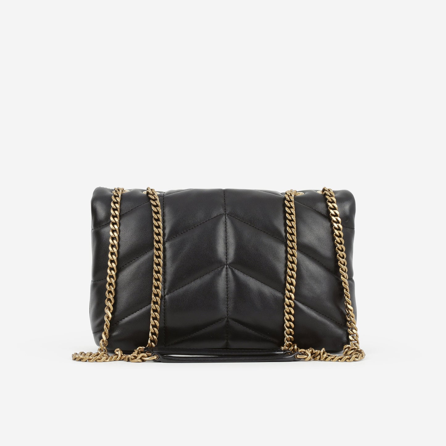 Saint Laurent Toy Lou Puffer - Black Lambskin | Gold Hardware