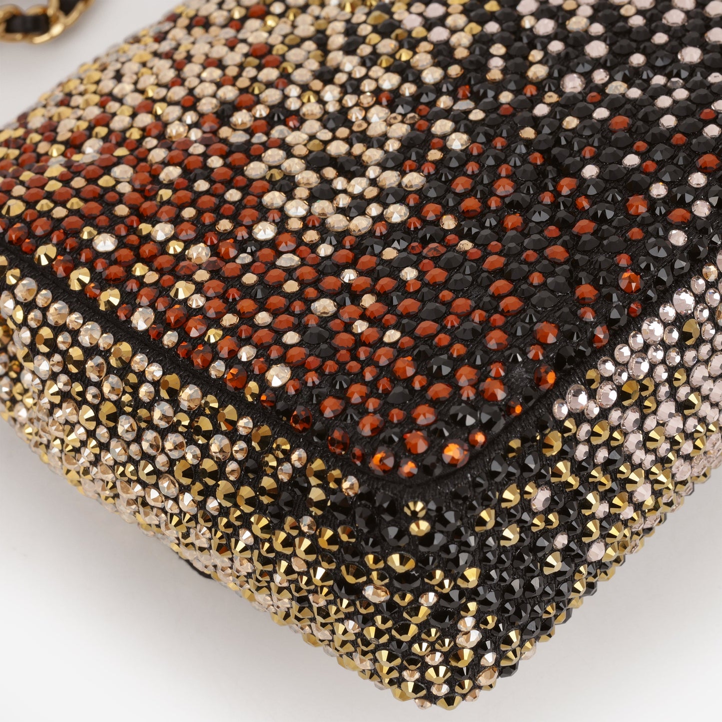 Chanel 2025 Mini Flap Evening Bag - Multi Strass | Gold Hardware