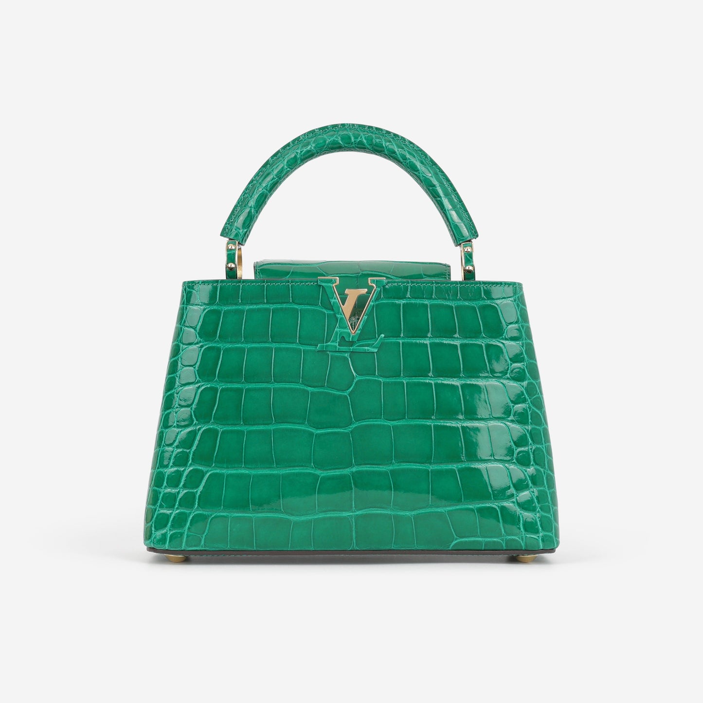 Louis Vuitton Capucines BB - Emerald Alligator | Gold Hardware