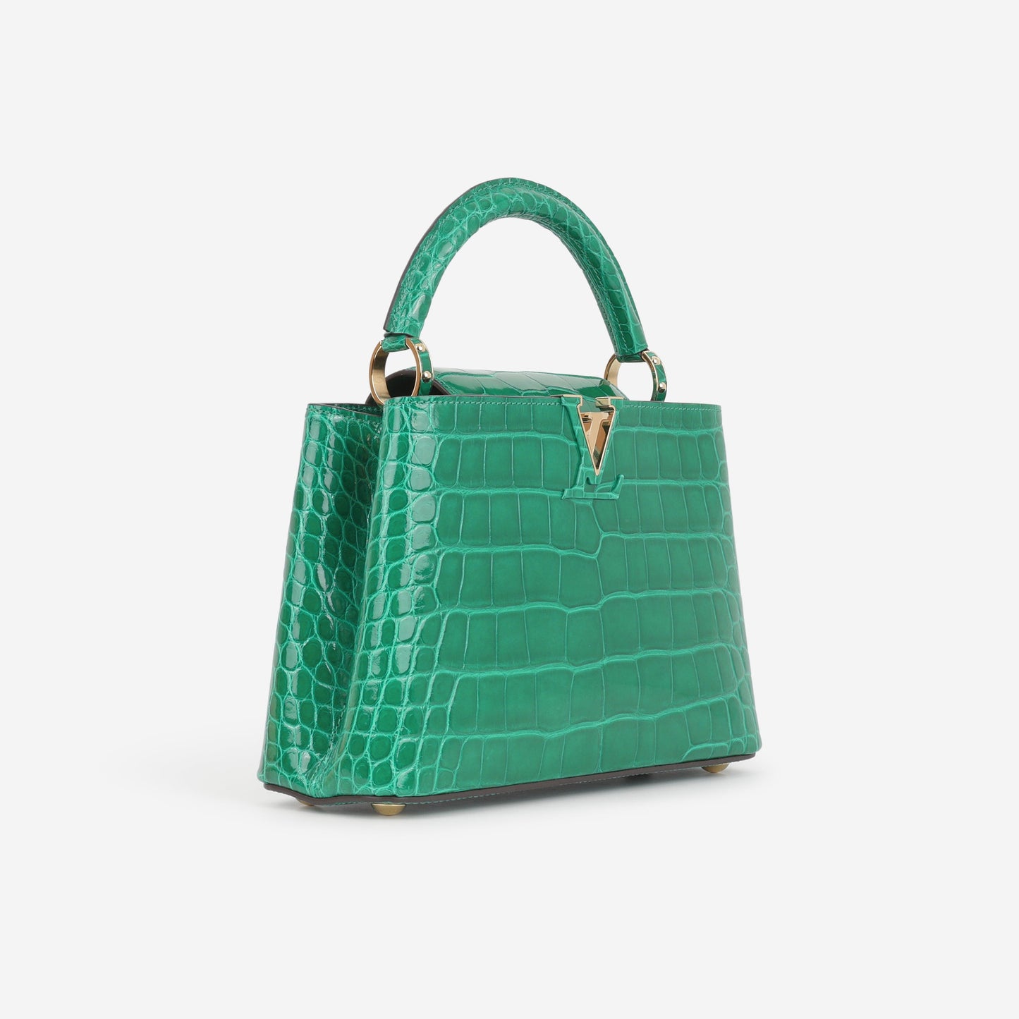 Louis Vuitton Capucines BB - Emerald Alligator | Gold Hardware