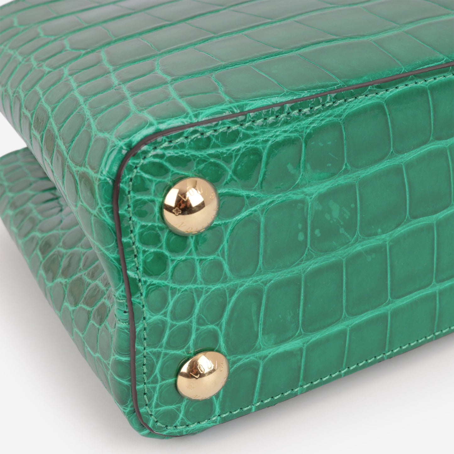 Louis Vuitton Capucines BB - Emerald Alligator | Gold Hardware