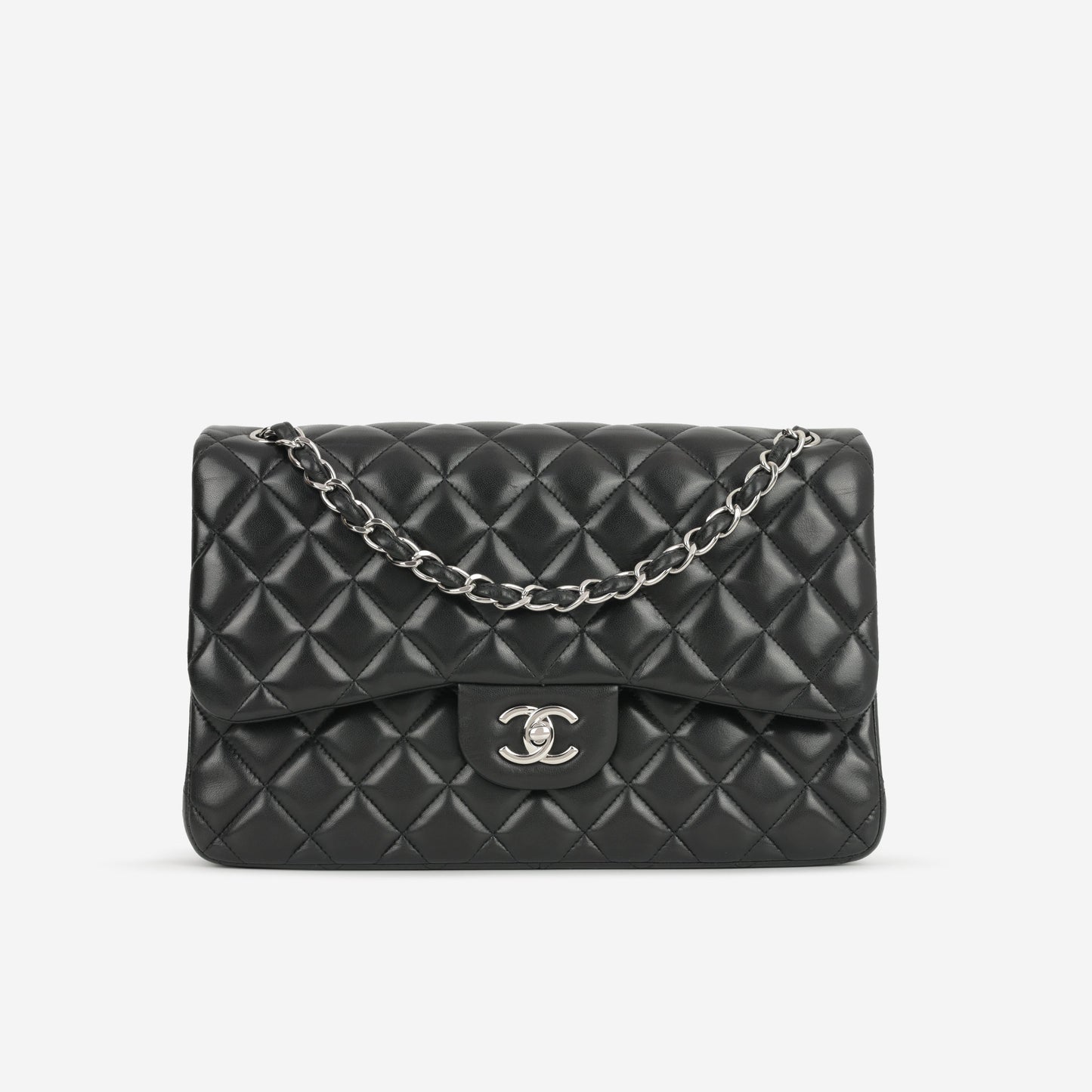 Chanel Classic Flap Bag - Jumbo Classic Flap | Silver Hardware