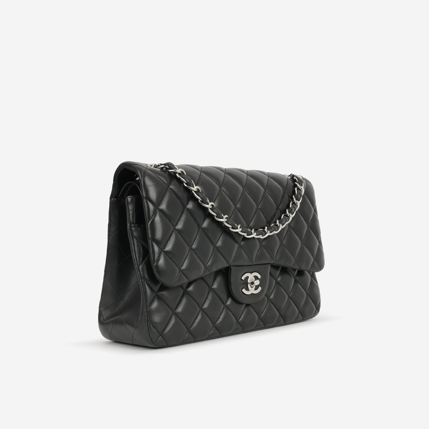 Chanel Classic Flap Bag - Jumbo Classic Flap | Silver Hardware