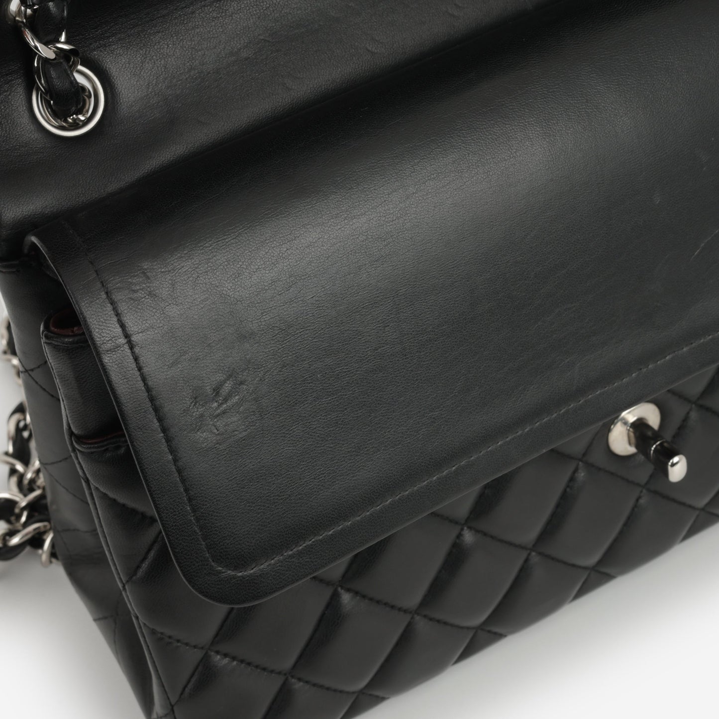 Chanel Classic Flap Bag - Jumbo Classic Flap | Silver Hardware