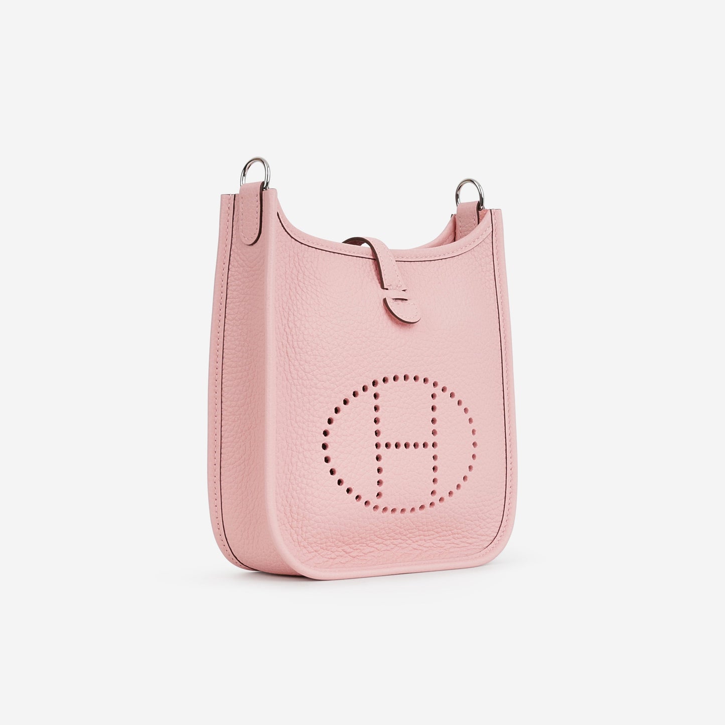 Hermès Mini Evelyne 16 - Rose Sakura Clemence | Palladium Hardware