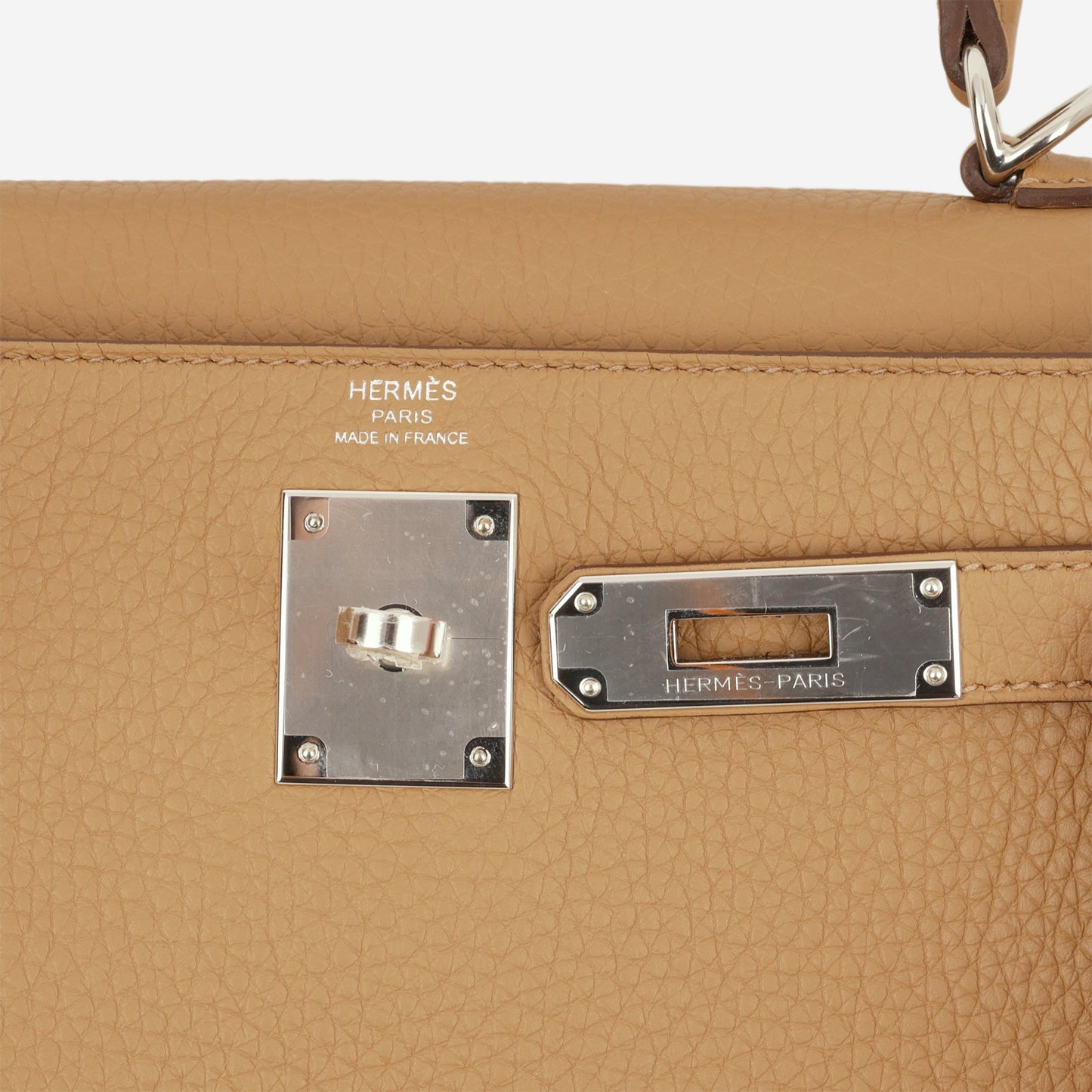 Hermès Kelly 28 - Biscuit Clemence | Palladium Hardware