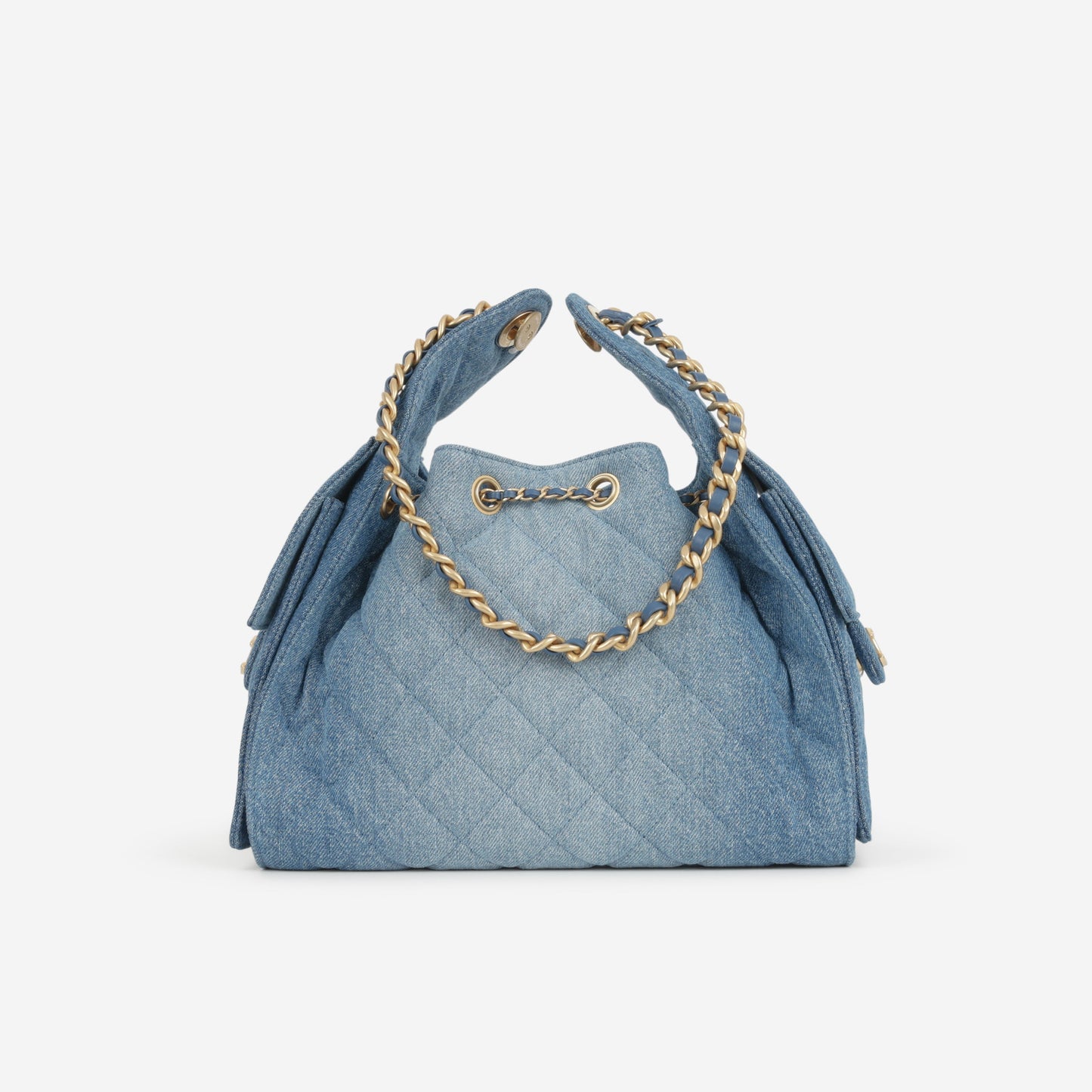 Chanel Small 25 Hobo - Blue Denim | Gold Hardware