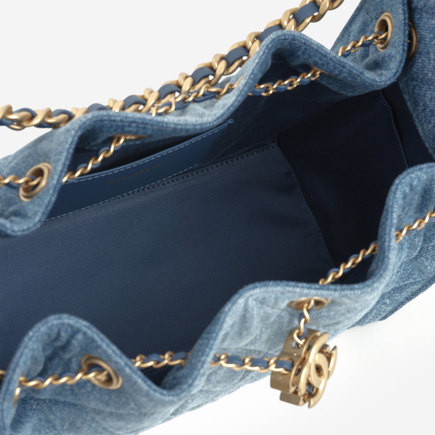 Chanel Small 25 Hobo - Blue Denim | Gold Hardware