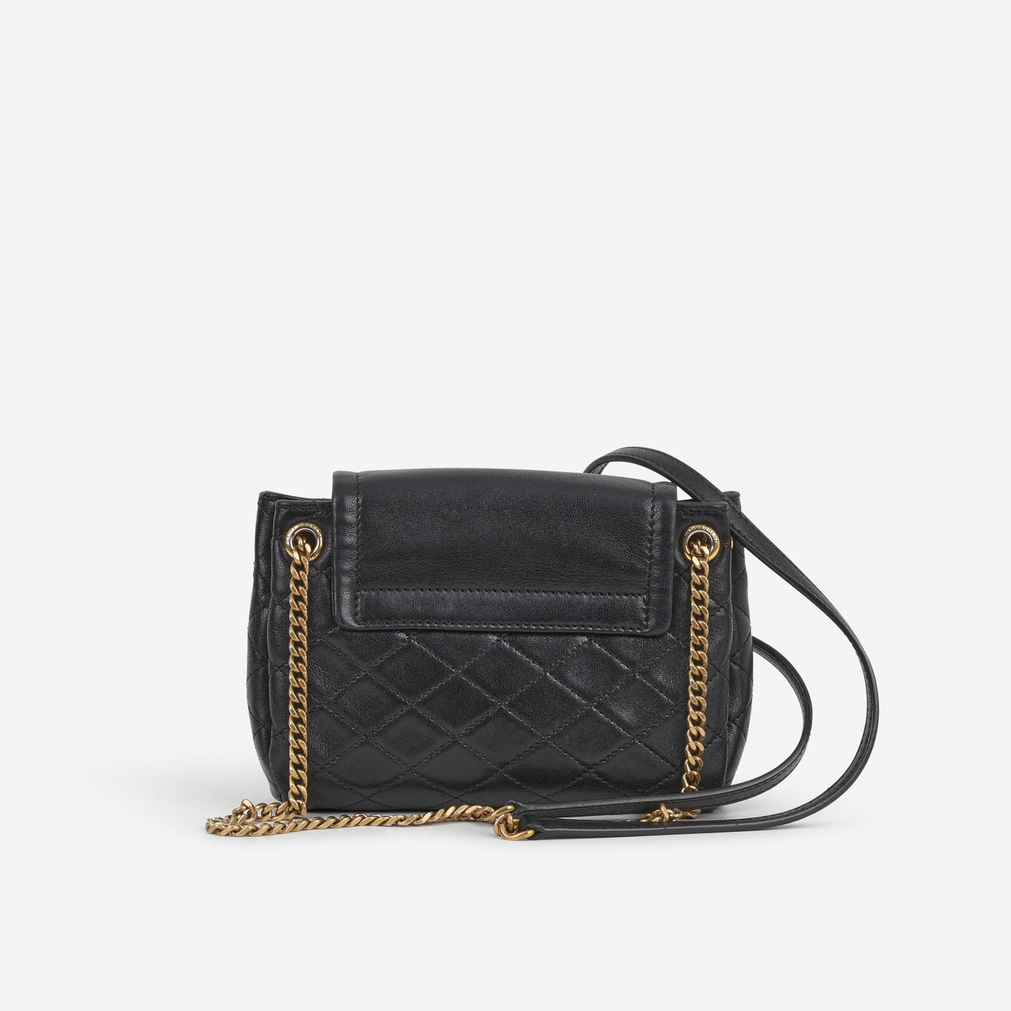 Saint Laurent Mini Nolita - Black Lambskin | Gold Hardware