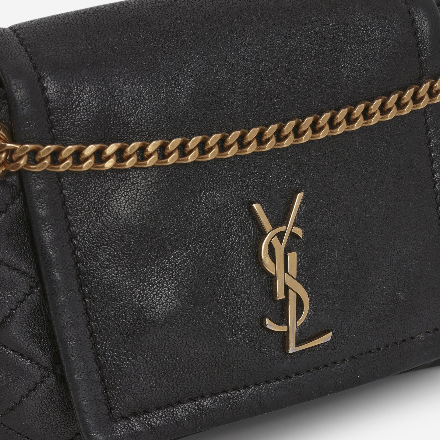 Saint Laurent Mini Nolita - Black Lambskin | Gold Hardware