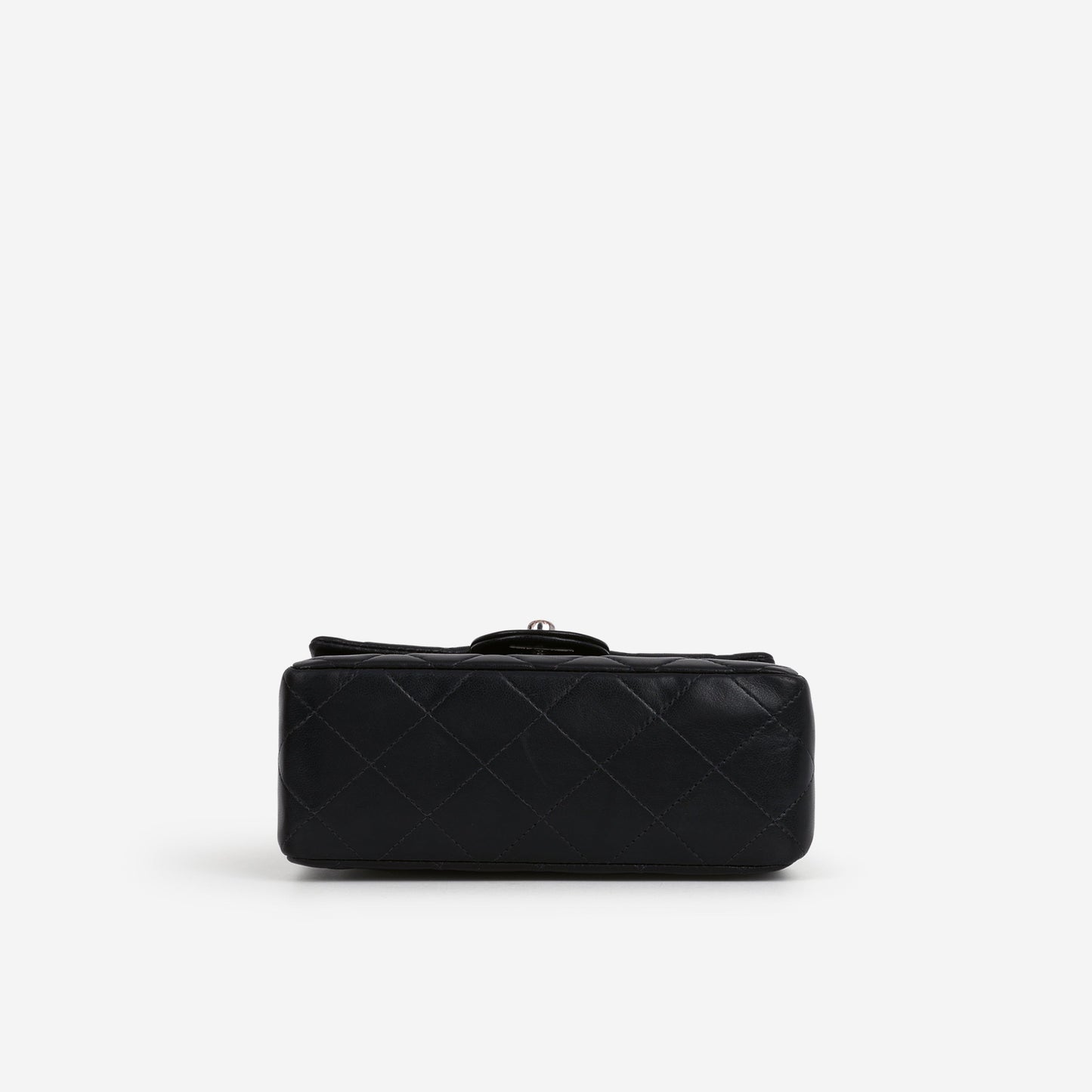 Chanel Vintage Mini Square Flap - Black Lambskin | Silver Hardware