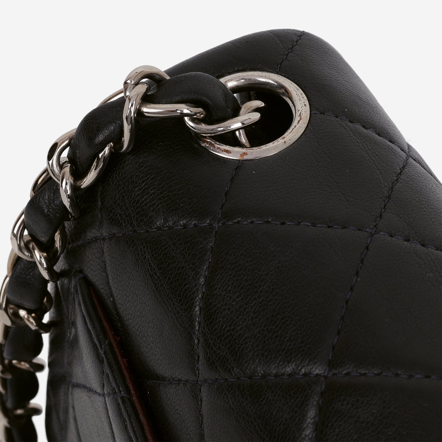Chanel Vintage Mini Square Flap - Navy Lambskin | Silver Hardware