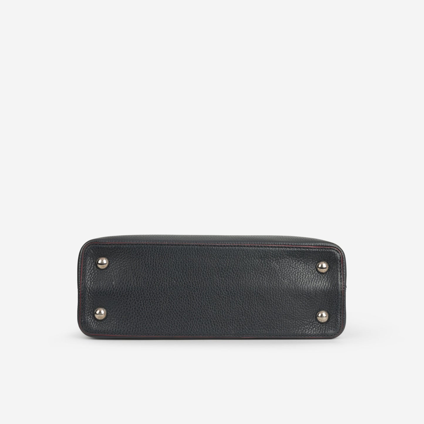 Louis Vuitton Capucines MM - Black Taurillon / Pink Trim | Silver Hardware