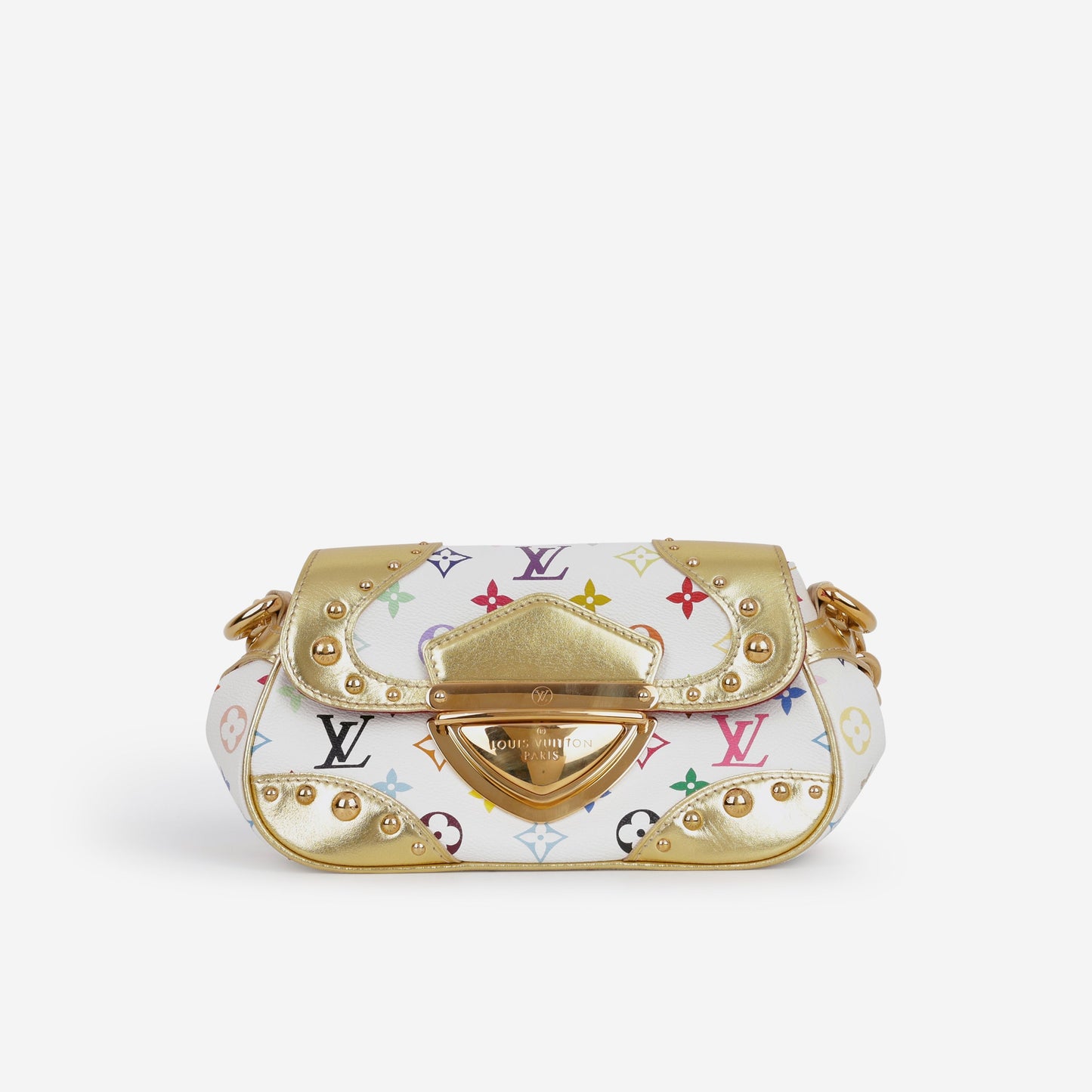 Louis Vuitton TK Marilyn Shoulder Bag - White Multicolore Canvas | Gold Hardware