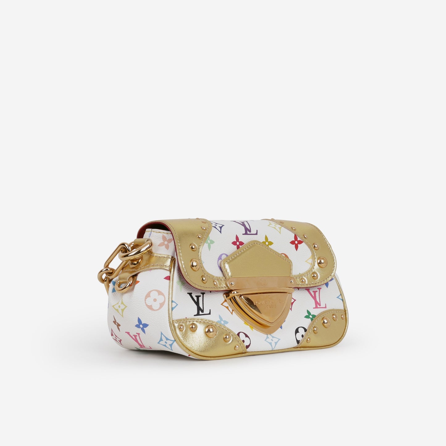 Louis Vuitton TK Marilyn Shoulder Bag - White Multicolore Canvas | Gold Hardware