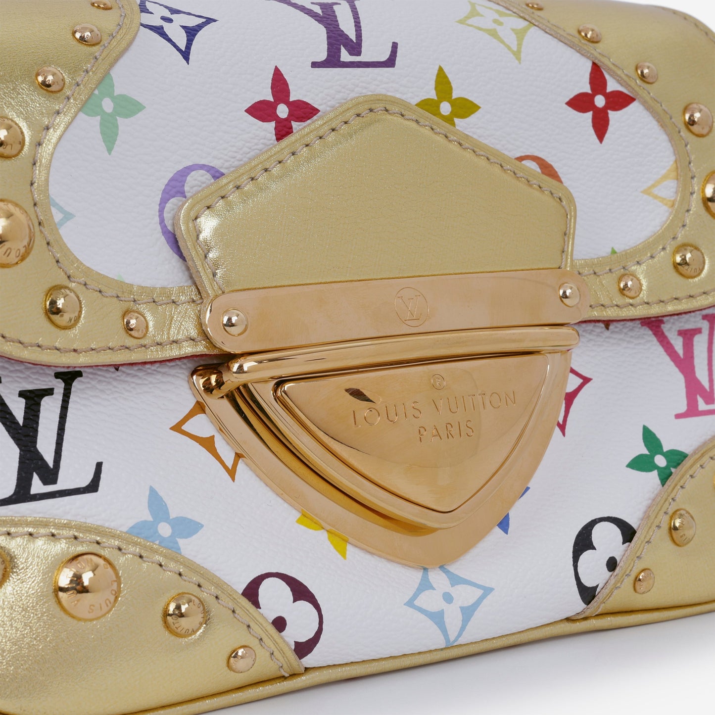 Louis Vuitton TK Marilyn Shoulder Bag - White Multicolore Canvas | Gold Hardware
