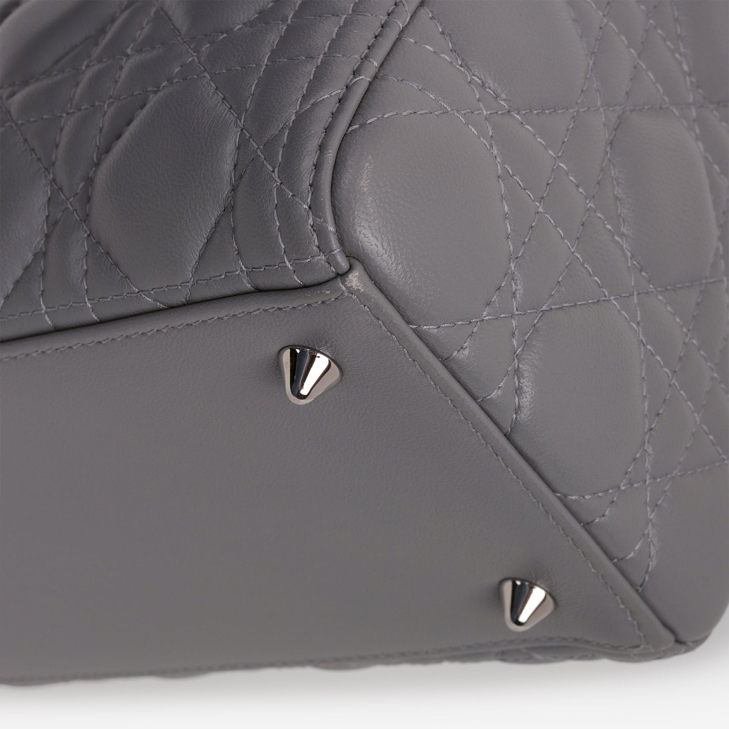 Dior Medium Lady Dior - Grey Lambskin
