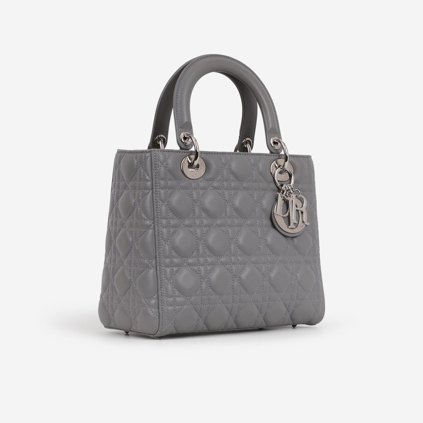 Dior Medium Lady Dior - Grey Lambskin