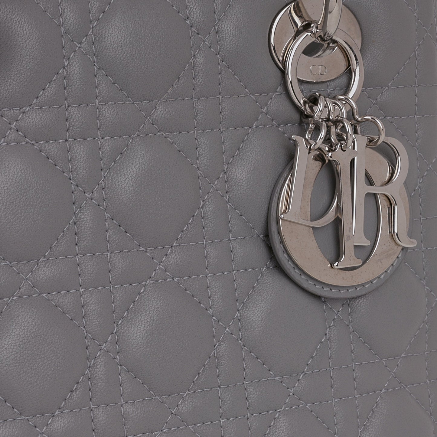 Dior Medium Lady Dior - Grey Lambskin