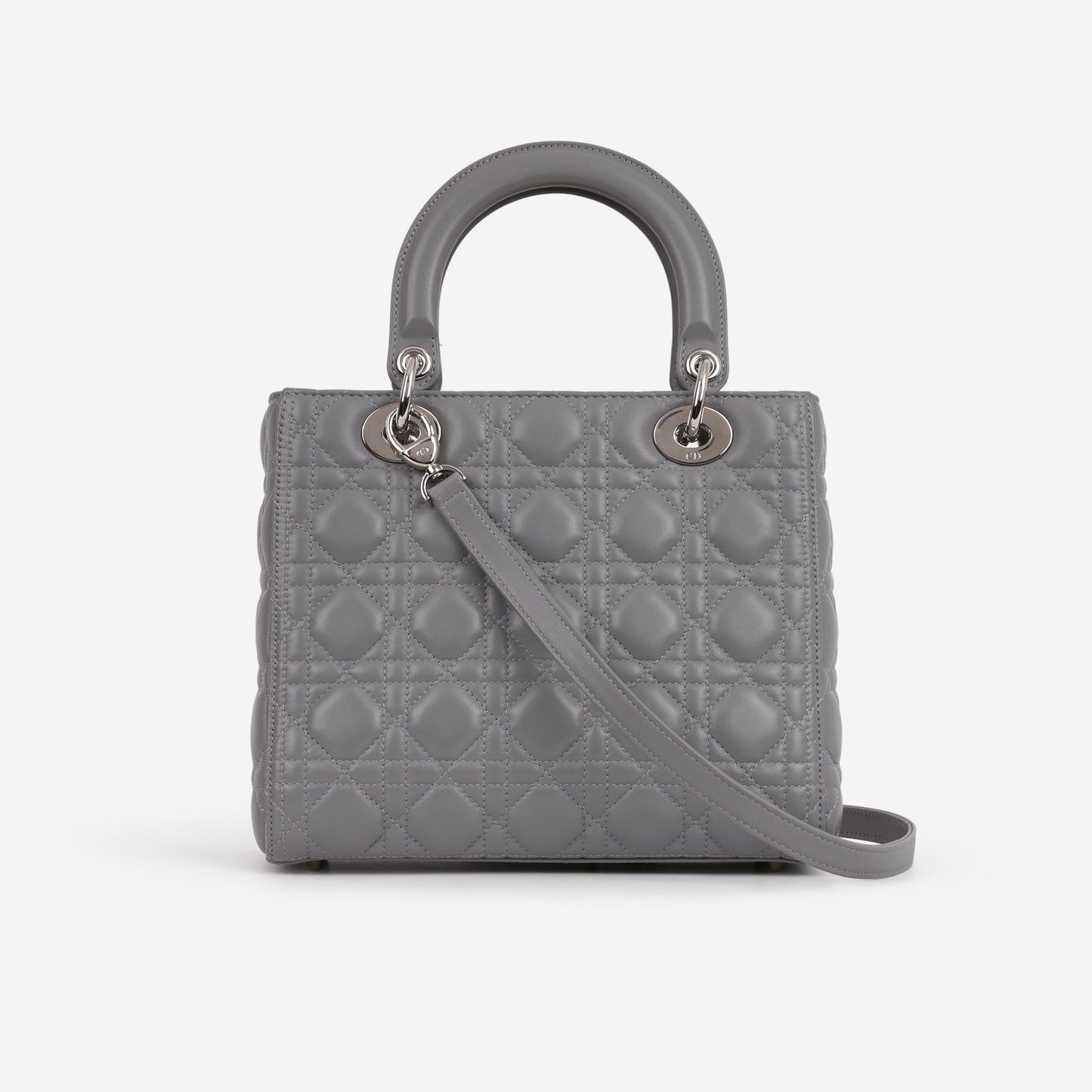 Dior Medium Lady Dior - Grey Lambskin