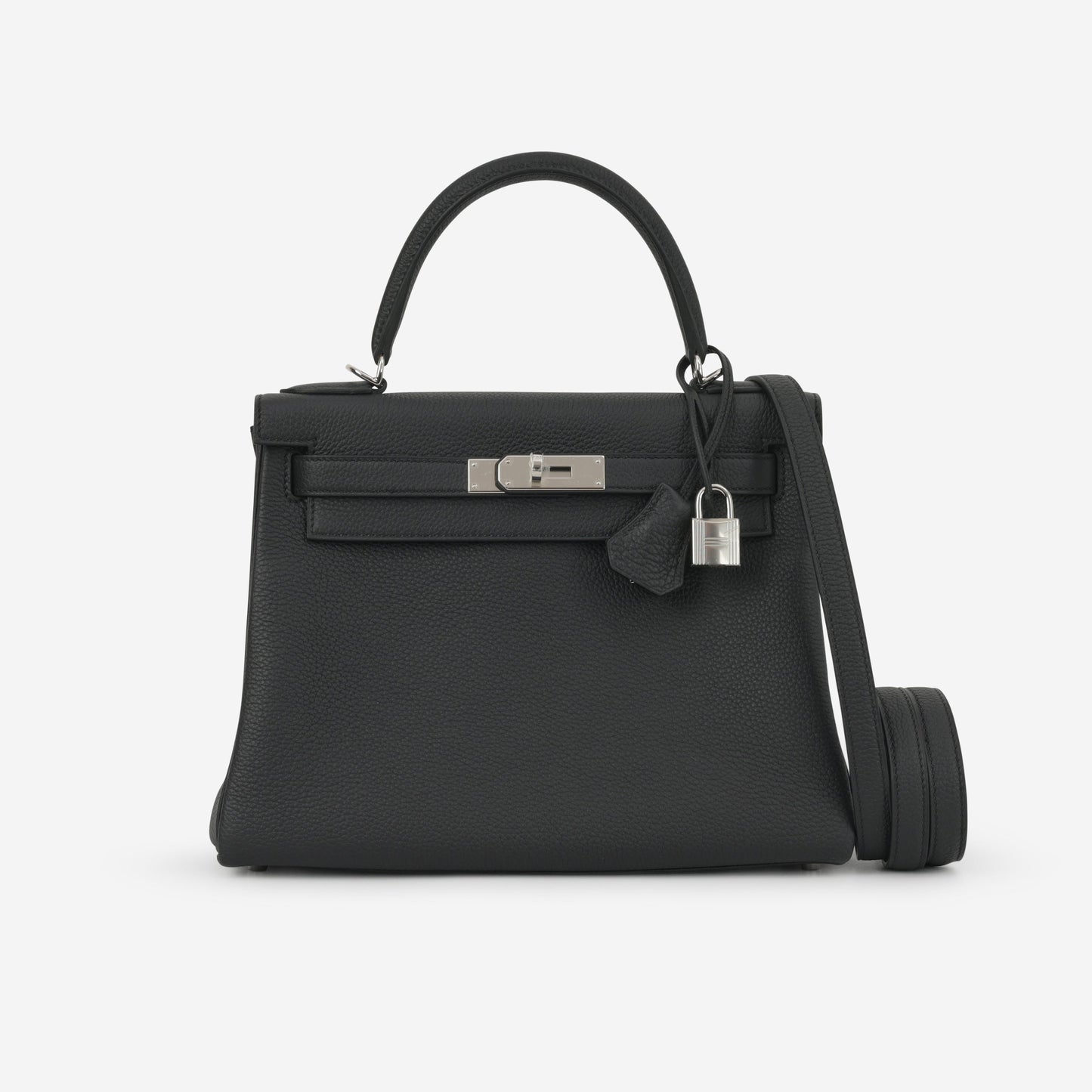 Hermès Kelly 28 - Black Togo | Palladium Hardware