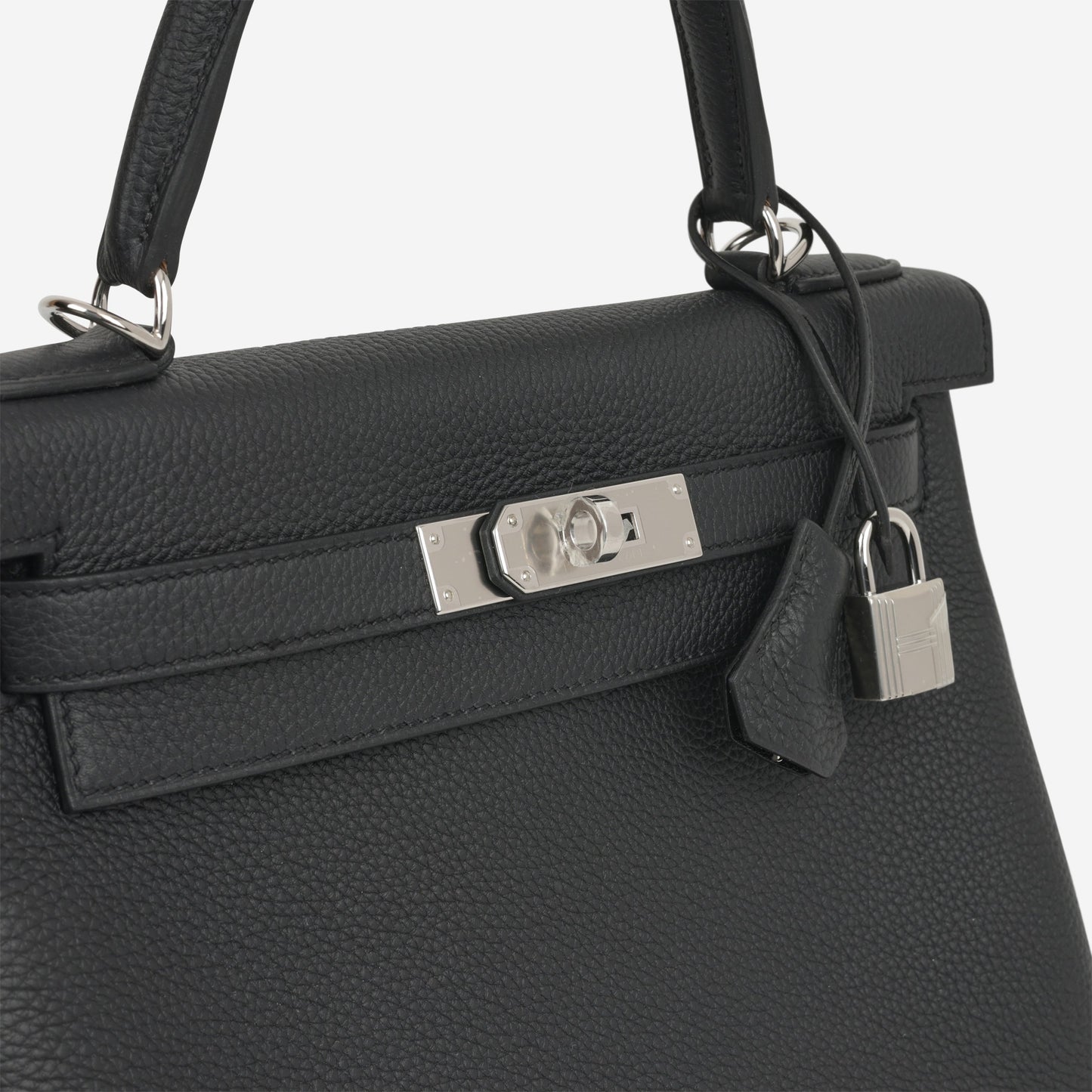 Hermès Kelly 28 - Black Togo | Palladium Hardware