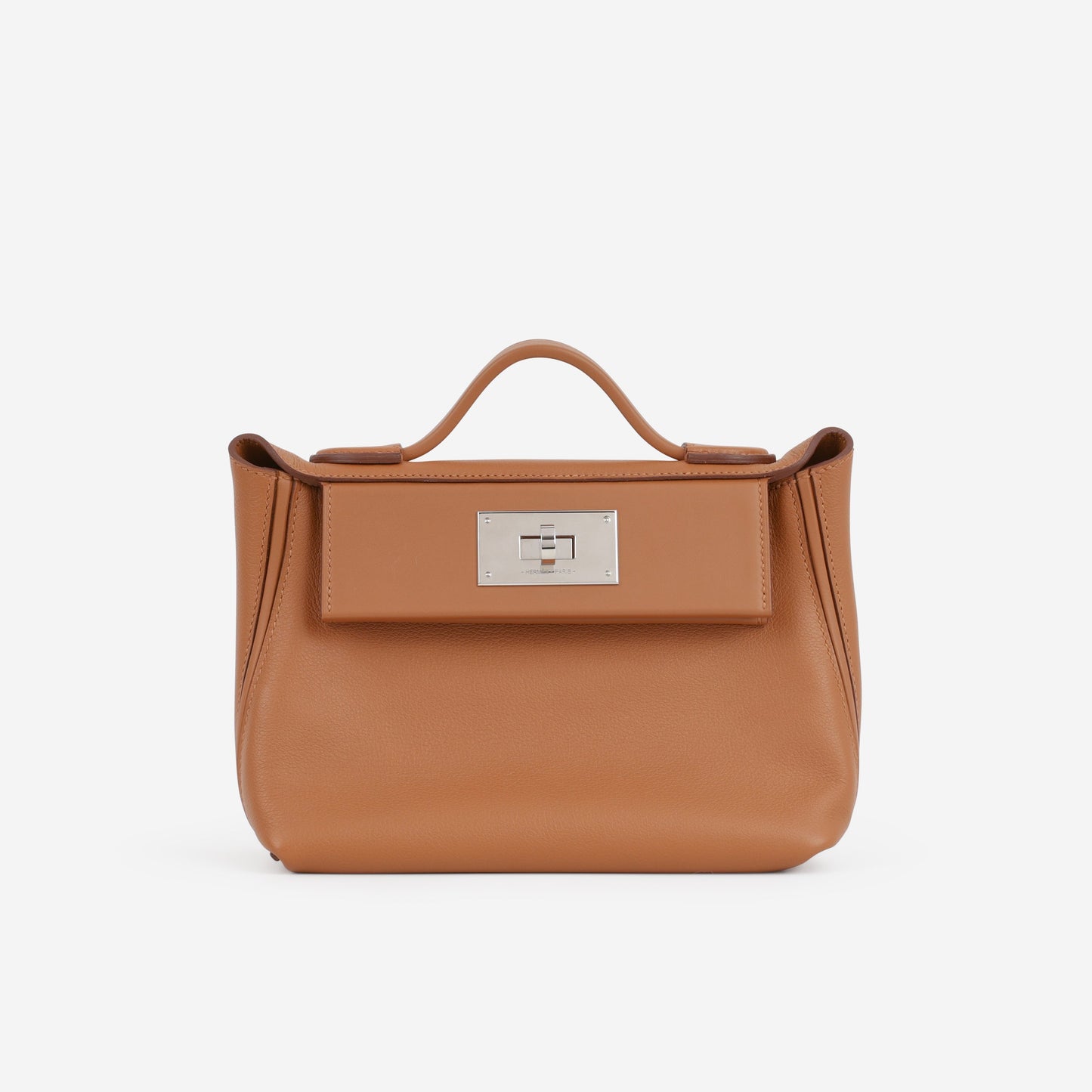 Hermès Mini 24/24 - Gold Evercolor / Swift | Palladium Hardware